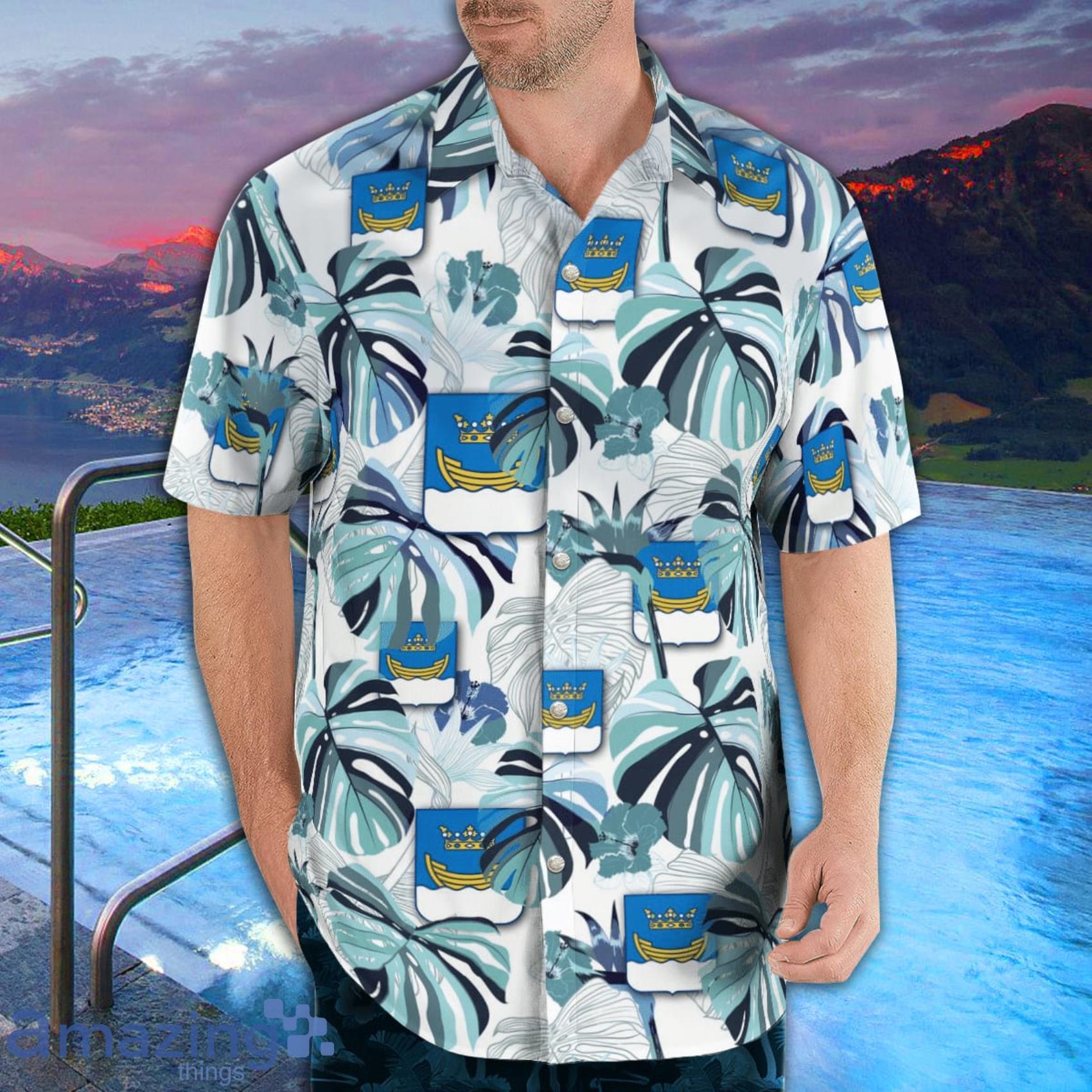 Finland Helsinki Tropical Style Hawaiian Shirt image Finland Helsinki Tropical Style Hawaiian Shirt Product Photo 3