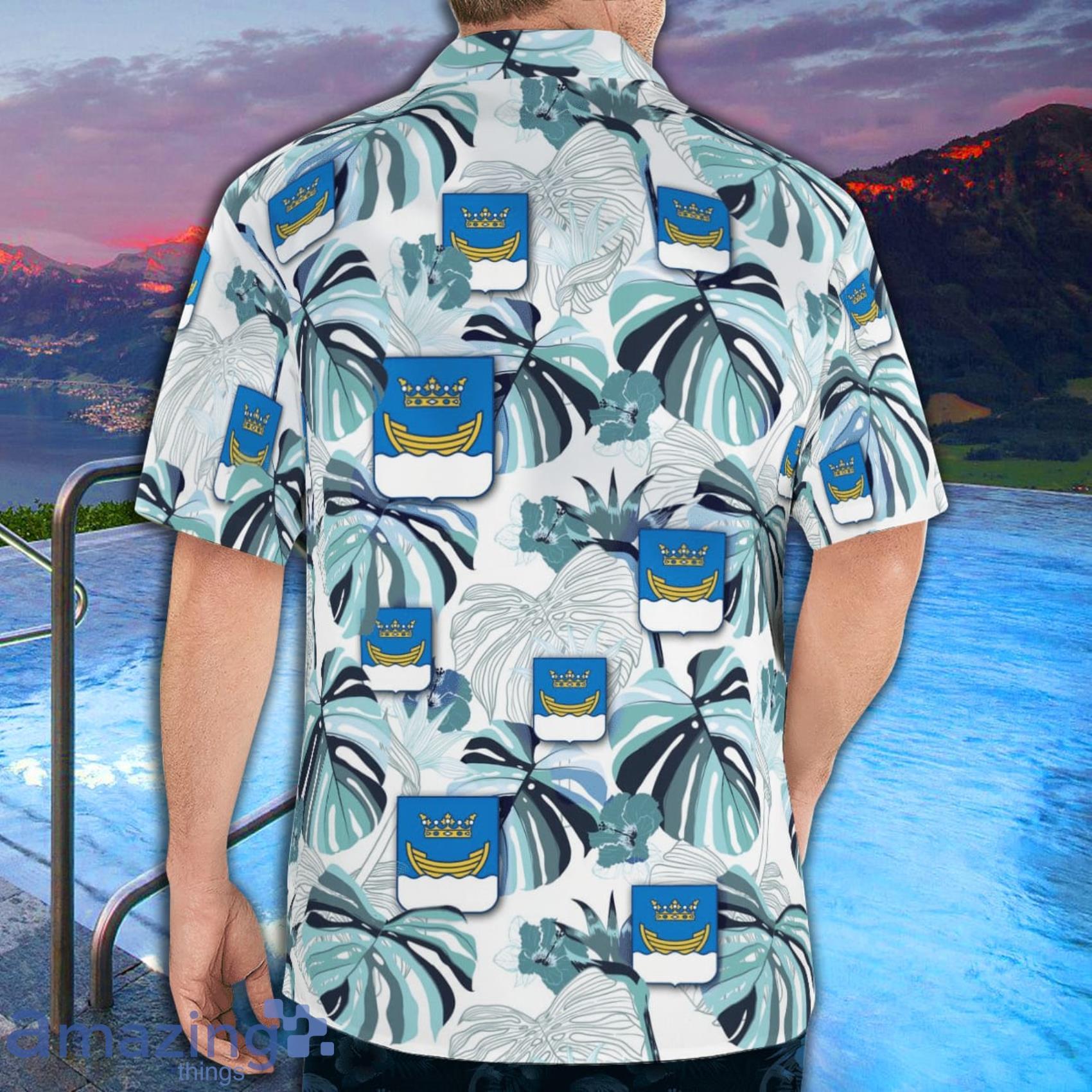 Finland Helsinki Tropical Style Hawaiian Shirt image Finland Helsinki Tropical Style Hawaiian Shirt Product Photo 4