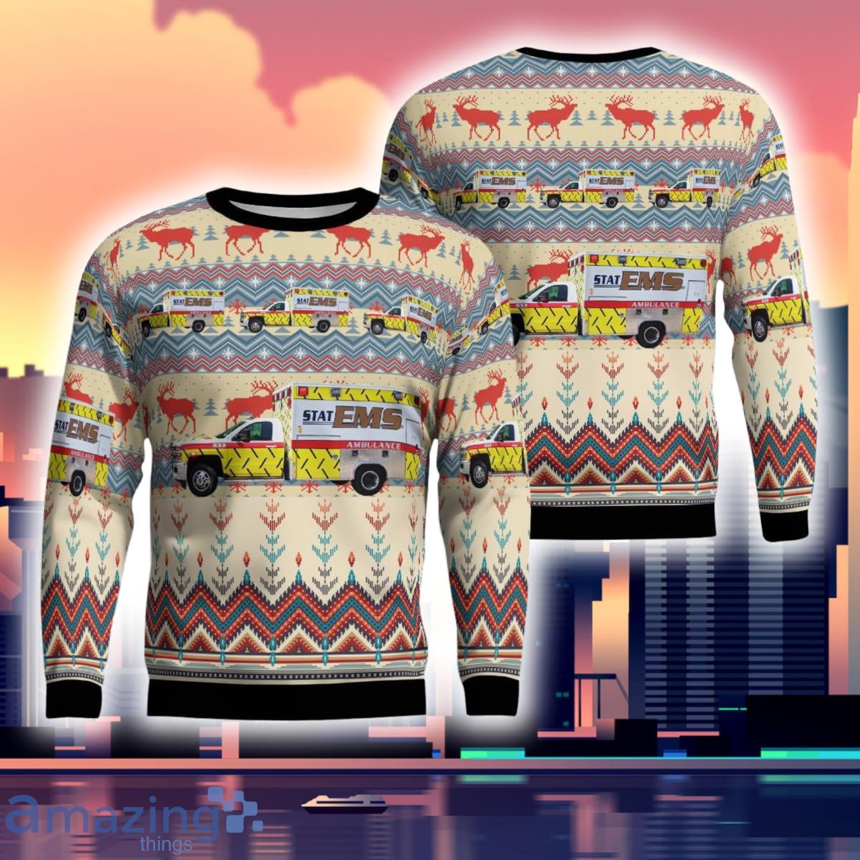 Flint Michigan Stat Ems Inc.  Ugly Sweater Gift For Xmas Product Photo 1