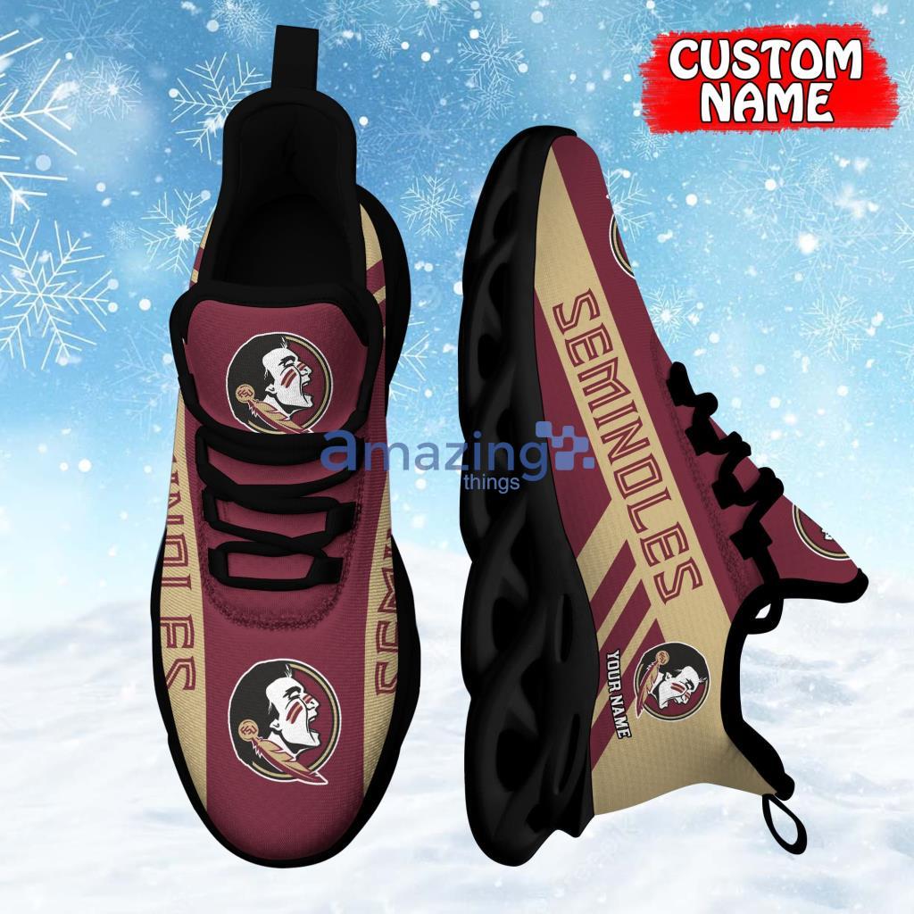 Florida State Seminoles Custom Name Personalized Running Sneaker Max Soul Shoes Gift For Men And Women Product Photo 1