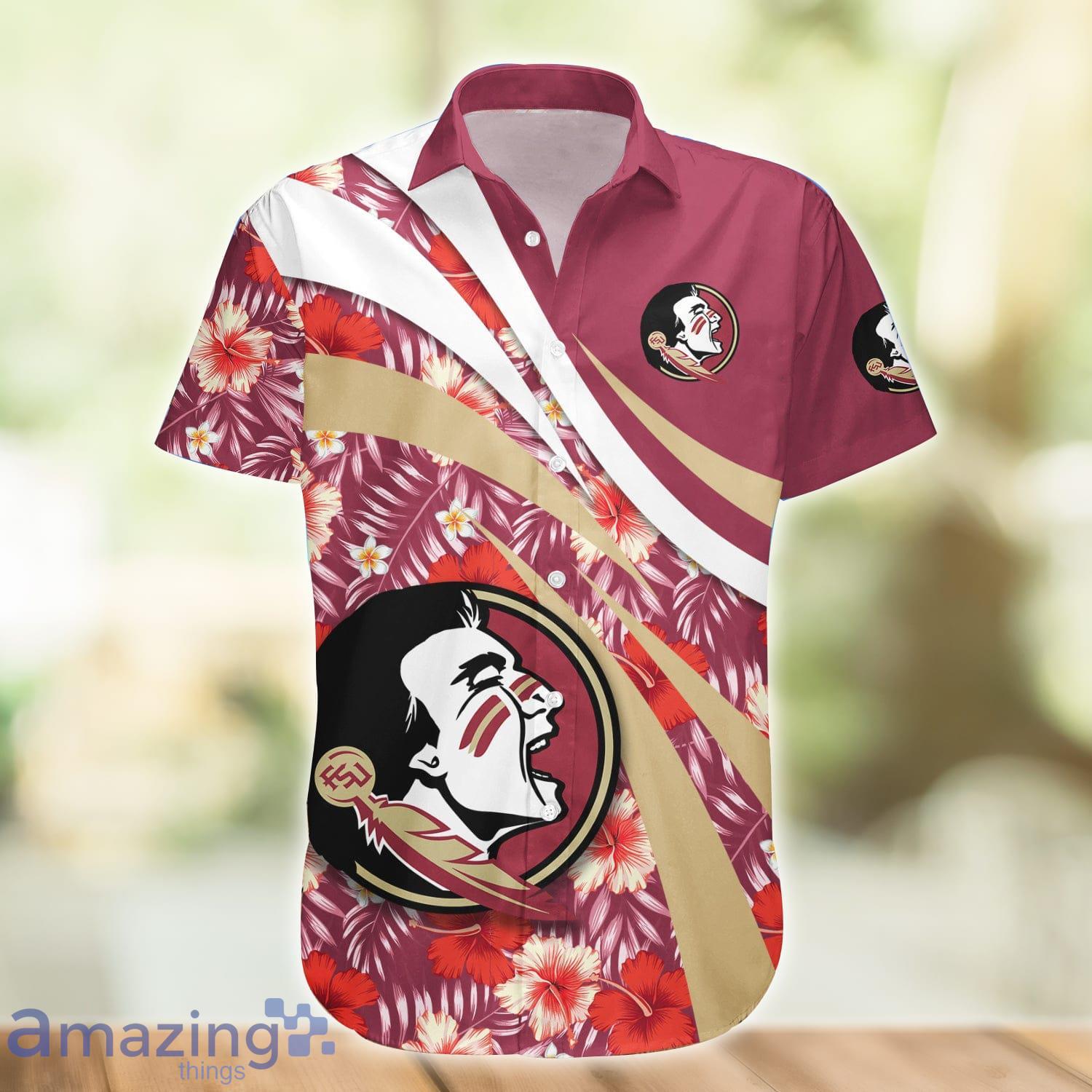Florida State Seminoles NCAA Hibiscus Flower Pattern Aloha Hawaiian Shirt Product Photo 1