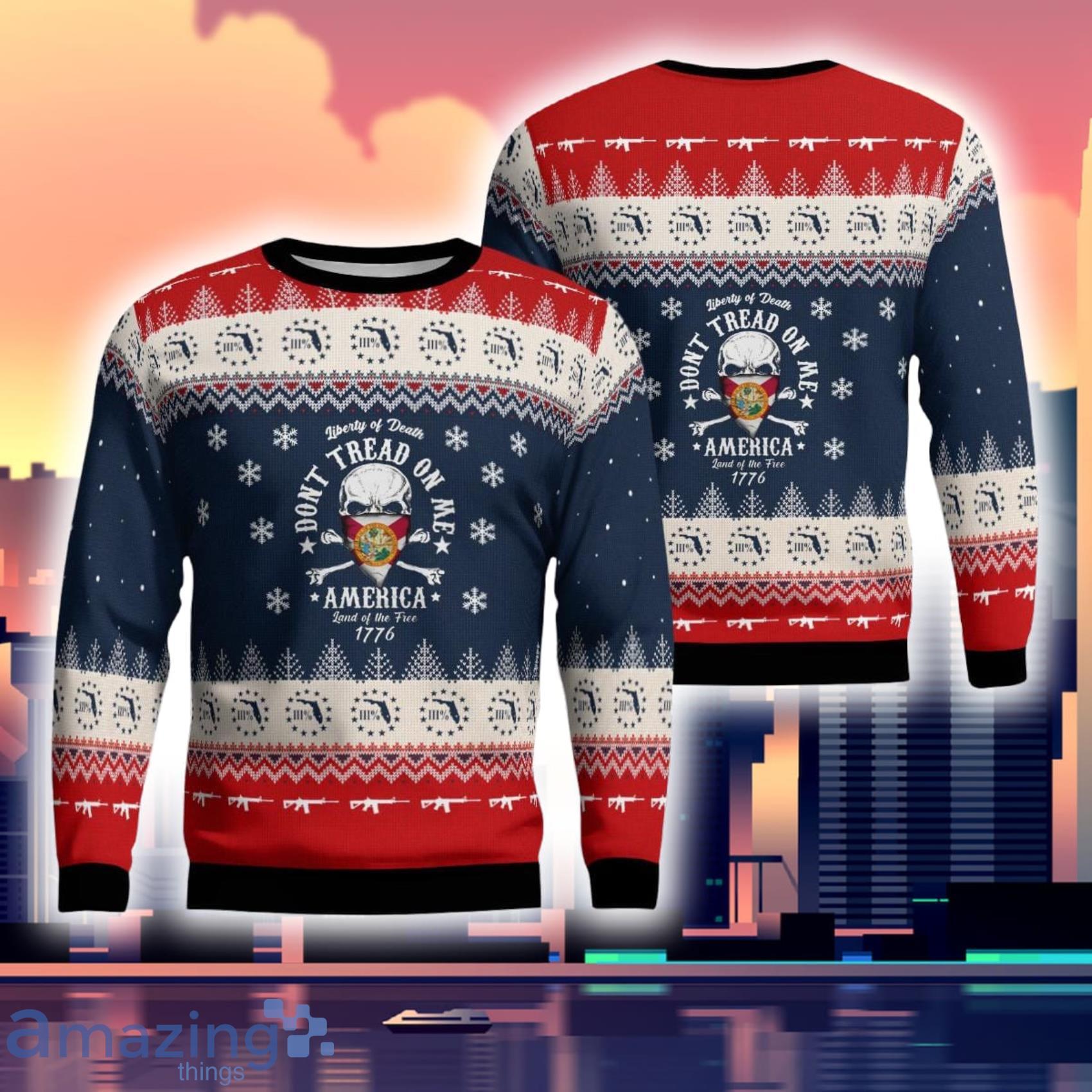 Florida Three Percenter Christmas Ugly Sweater Gift For Xmas Product Photo 1