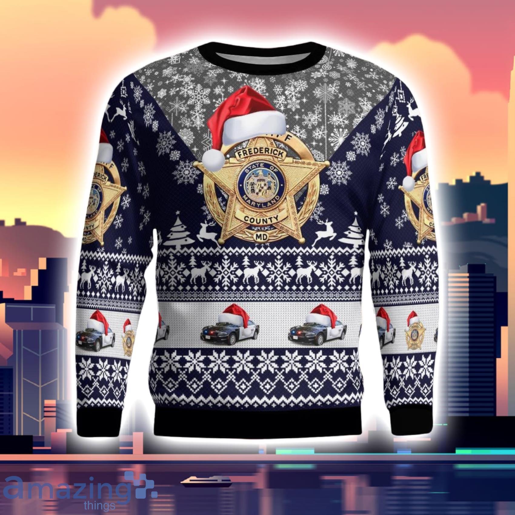 Frederick Maryland Frederick County Office Christmas Ugly Sweater Gift For Xmas image Frederick Maryland Frederick County Office Christmas Ugly Sweater Gift For Xmas Product Photo 2