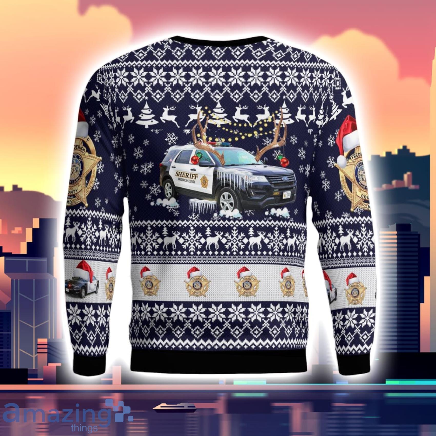 Frederick Maryland Frederick County Office Christmas Ugly Sweater Gift For Xmas image Frederick Maryland Frederick County Office Christmas Ugly Sweater Gift For Xmas Product Photo 3