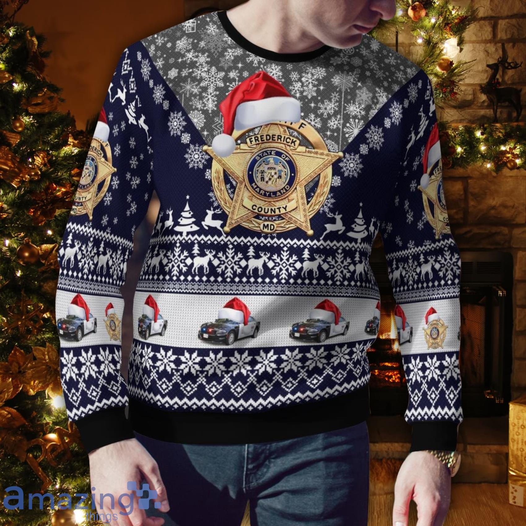 Frederick Maryland Frederick County Office Christmas Ugly Sweater Gift For Xmas image Frederick Maryland Frederick County Office Christmas Ugly Sweater Gift For Xmas Product Photo 4