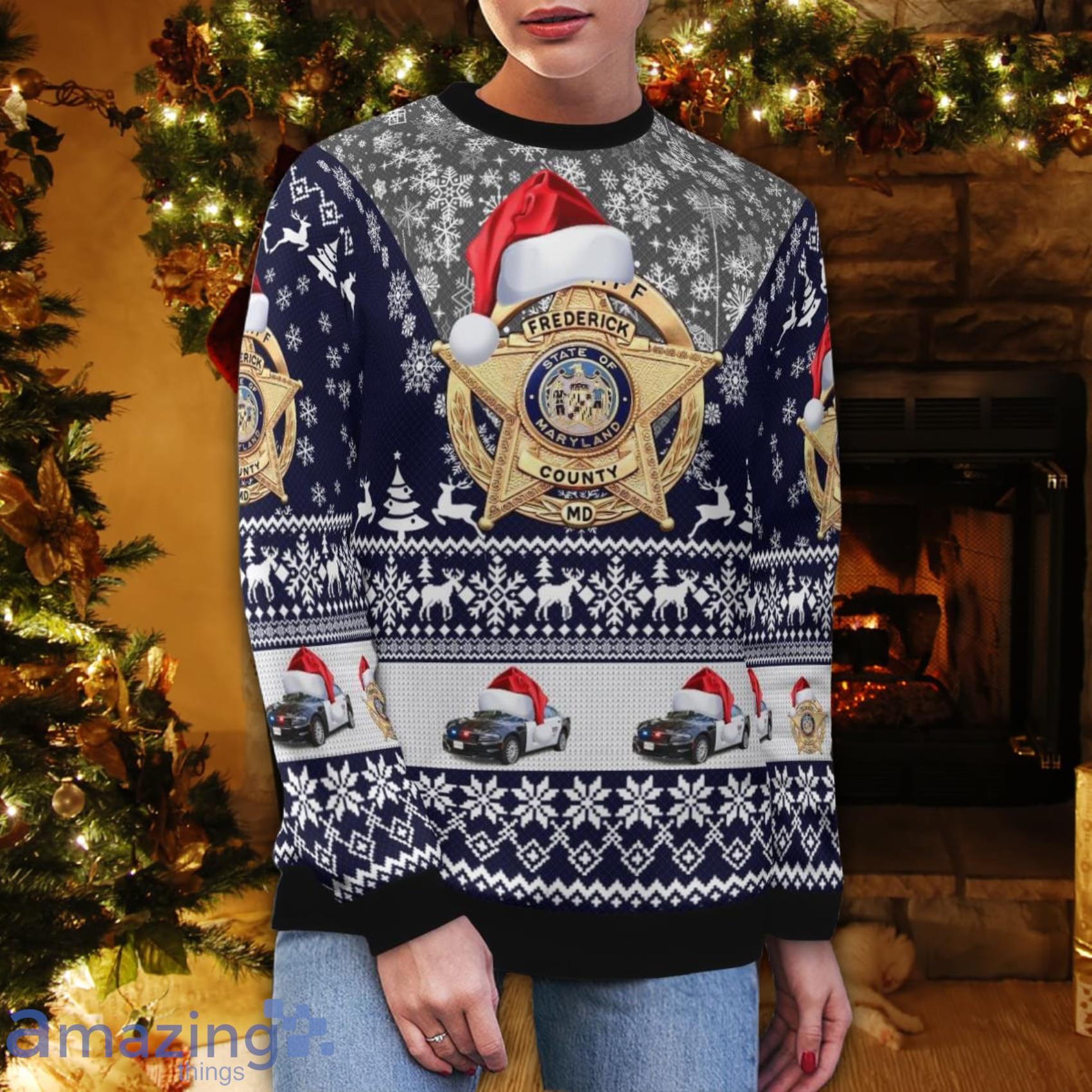 Frederick Maryland Frederick County Office Christmas Ugly Sweater Gift For Xmas image Frederick Maryland Frederick County Office Christmas Ugly Sweater Gift For Xmas Product Photo 5