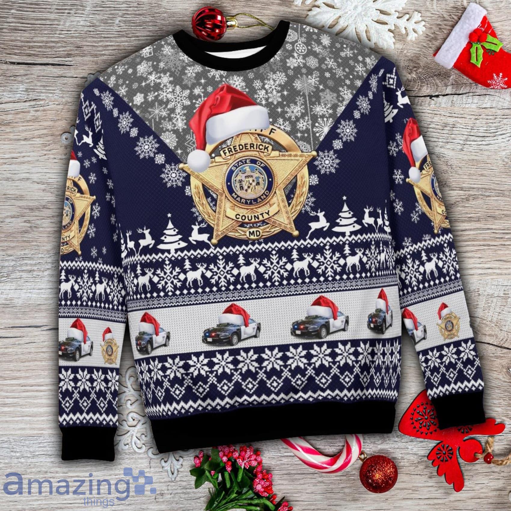 Frederick Maryland Frederick County Office Christmas Ugly Sweater Gift For Xmas image Frederick Maryland Frederick County Office Christmas Ugly Sweater Gift For Xmas Product Photo 6