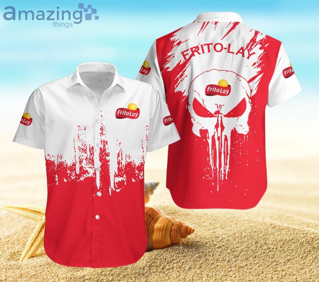 Frito-Lay Skull White And Red Hawaiian Shirt For Men And Women Product Photo 1 Frito-Lay Skull White And Red Hawaiian Shirt For Men And Women Product Photo 1
