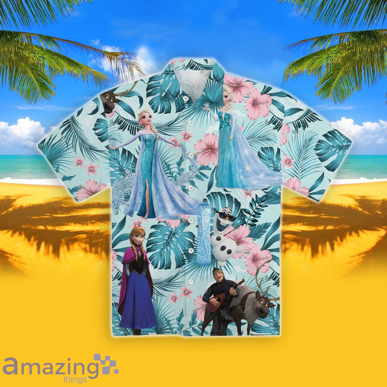 Frozen Short Sleeve Hawaiian Shirt Product Photo 1