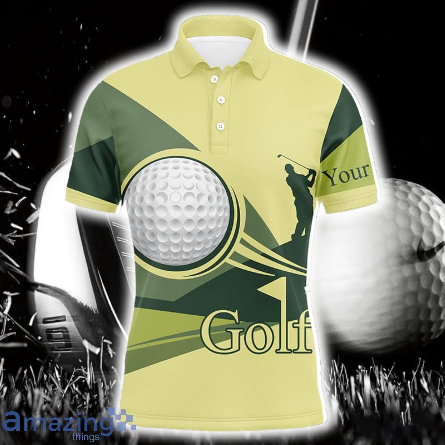 Golf Ball Custom Name Polo Shirt For Men And Women Gift For Golfer Product Photo 1