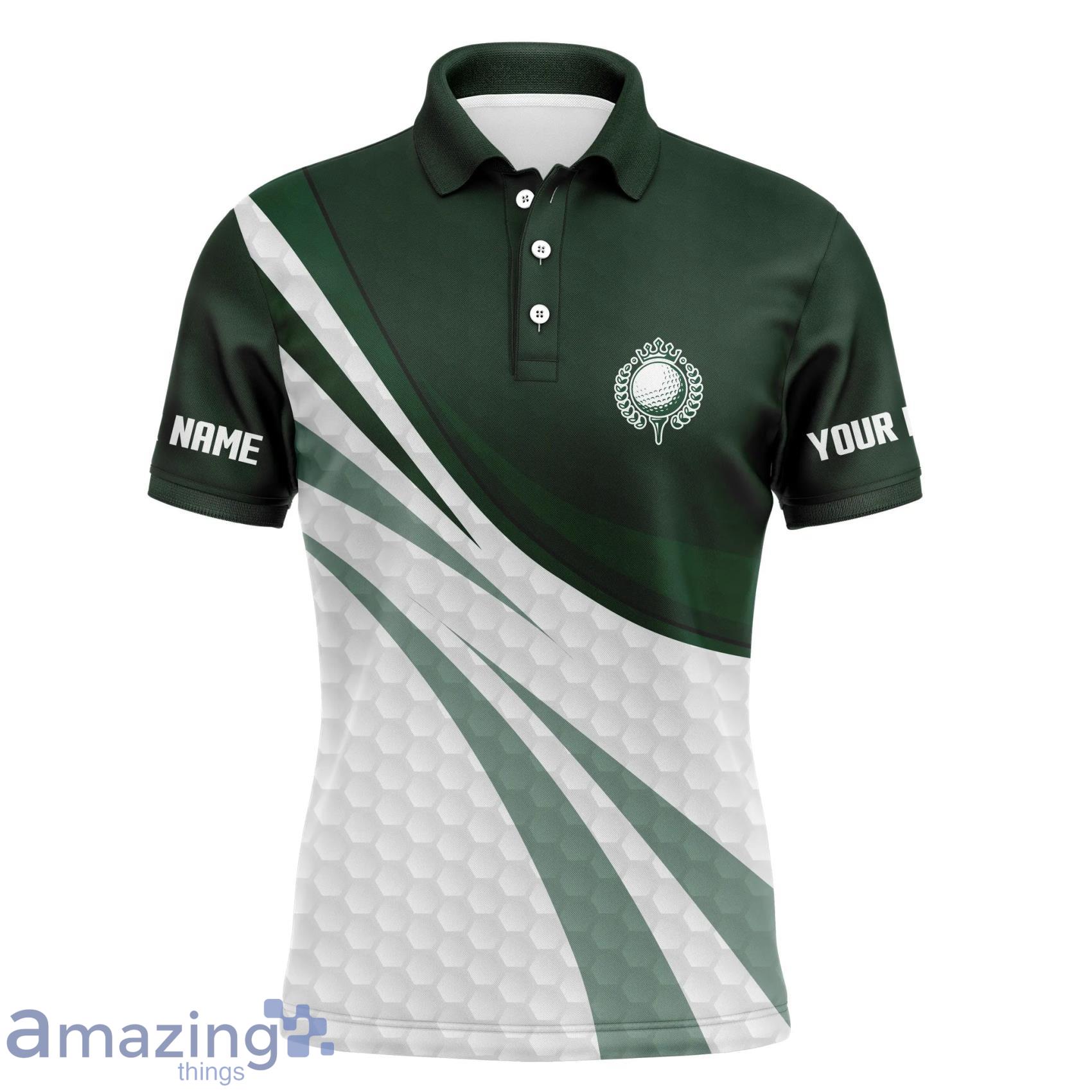 Green And White Custom Name Polo Shirt For Men And Women Gift For Golfer Product Photo 1 Green And White Custom Name Polo Shirt For Men And Women Gift For Golfer Product Photo 1
