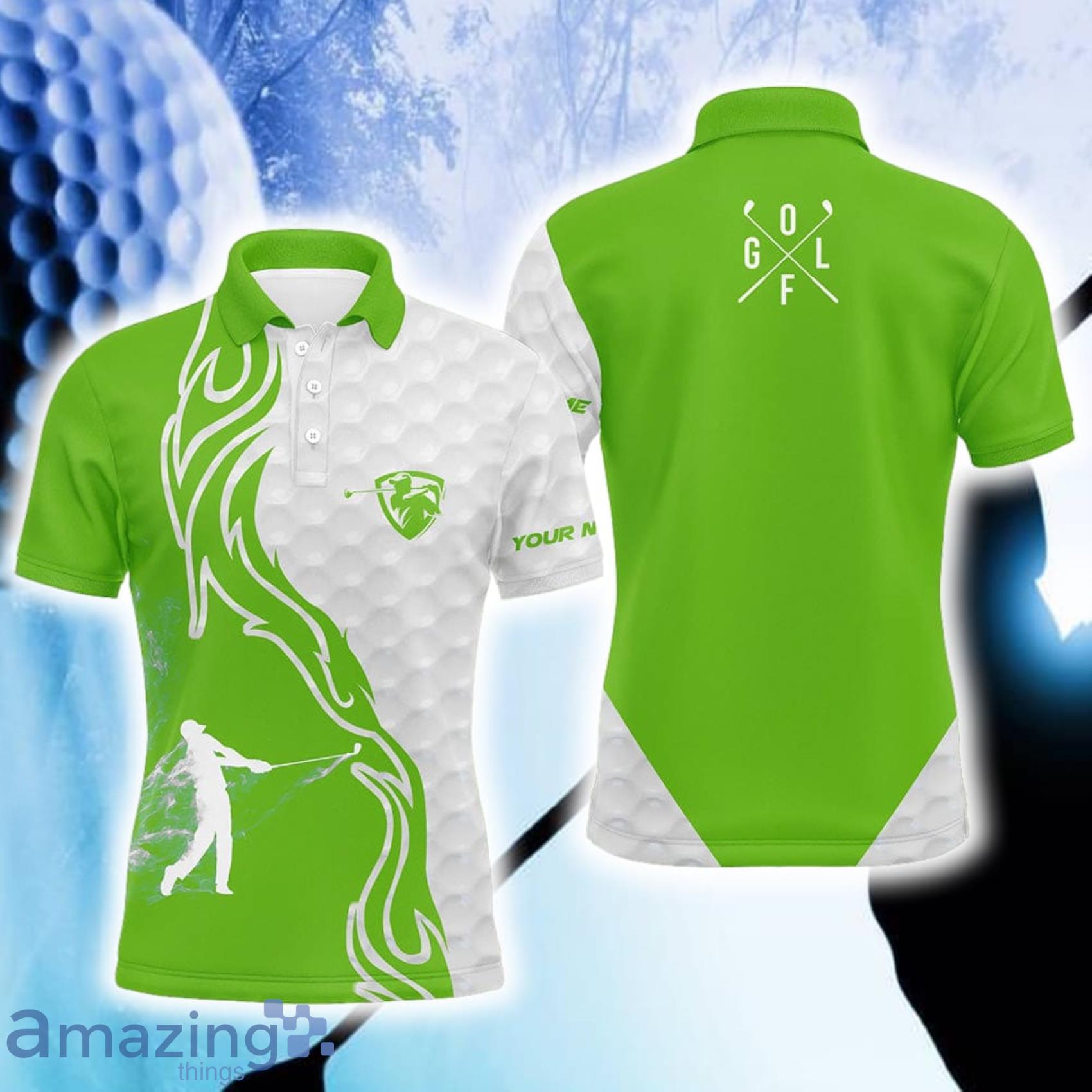 polo shirt design green and white