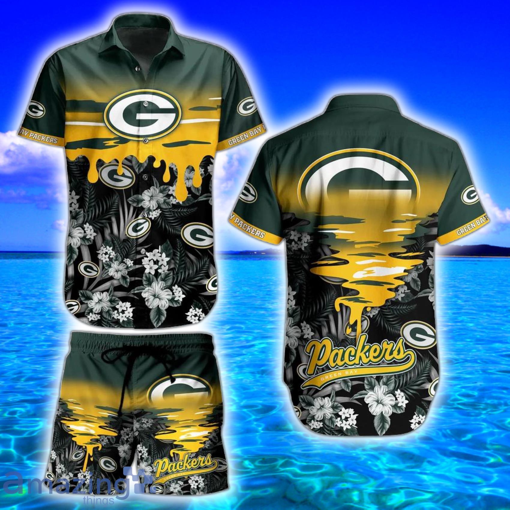 Green Bay Packers Nfl Gift For Fans Tropical Art Hawaiian Shirt And Short Product Photo 1