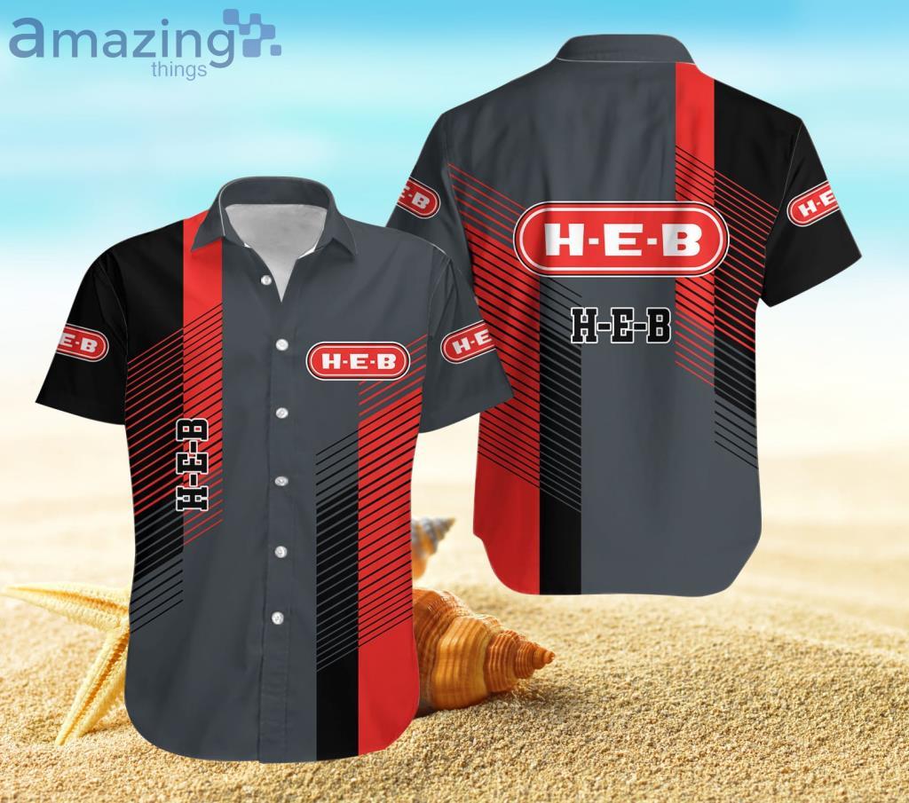 H-E-B Dark Grey Hawaiian Shirt For Men And Women Product Photo 1 H-E-B Dark Grey Hawaiian Shirt For Men And Women Product Photo 1