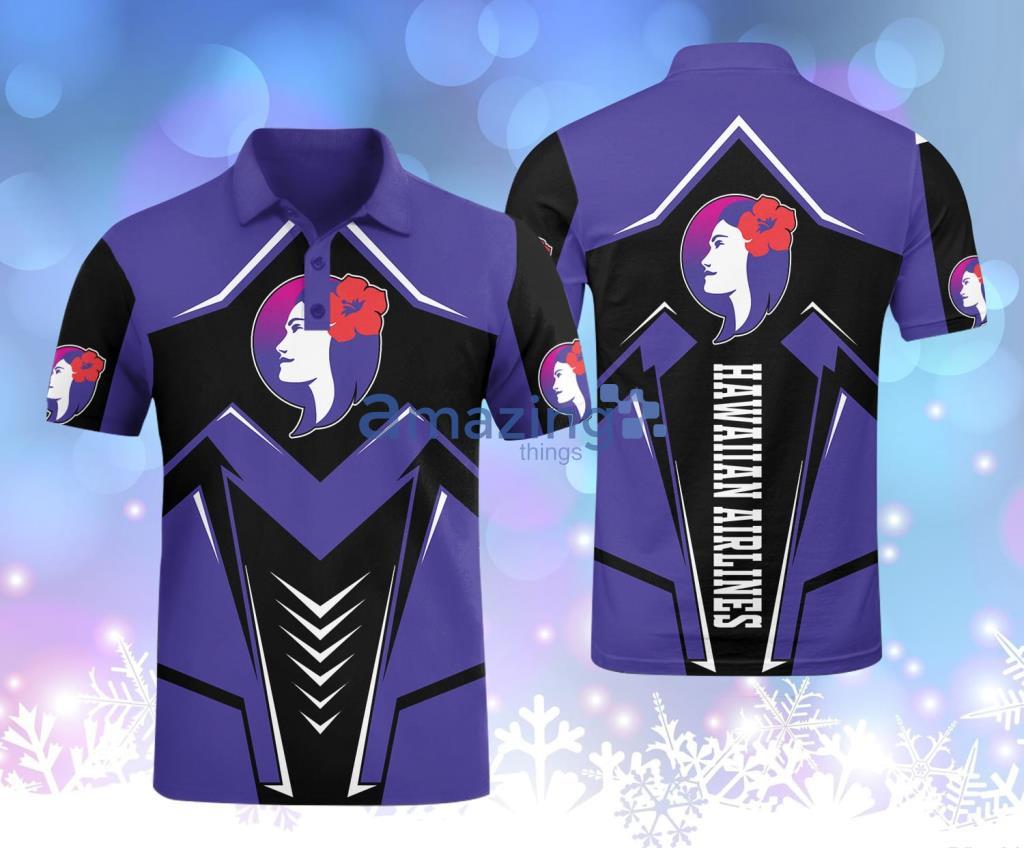 Hawaiian Airlines Logo Purple Polo Shirt Gift For Fans Product Photo 1