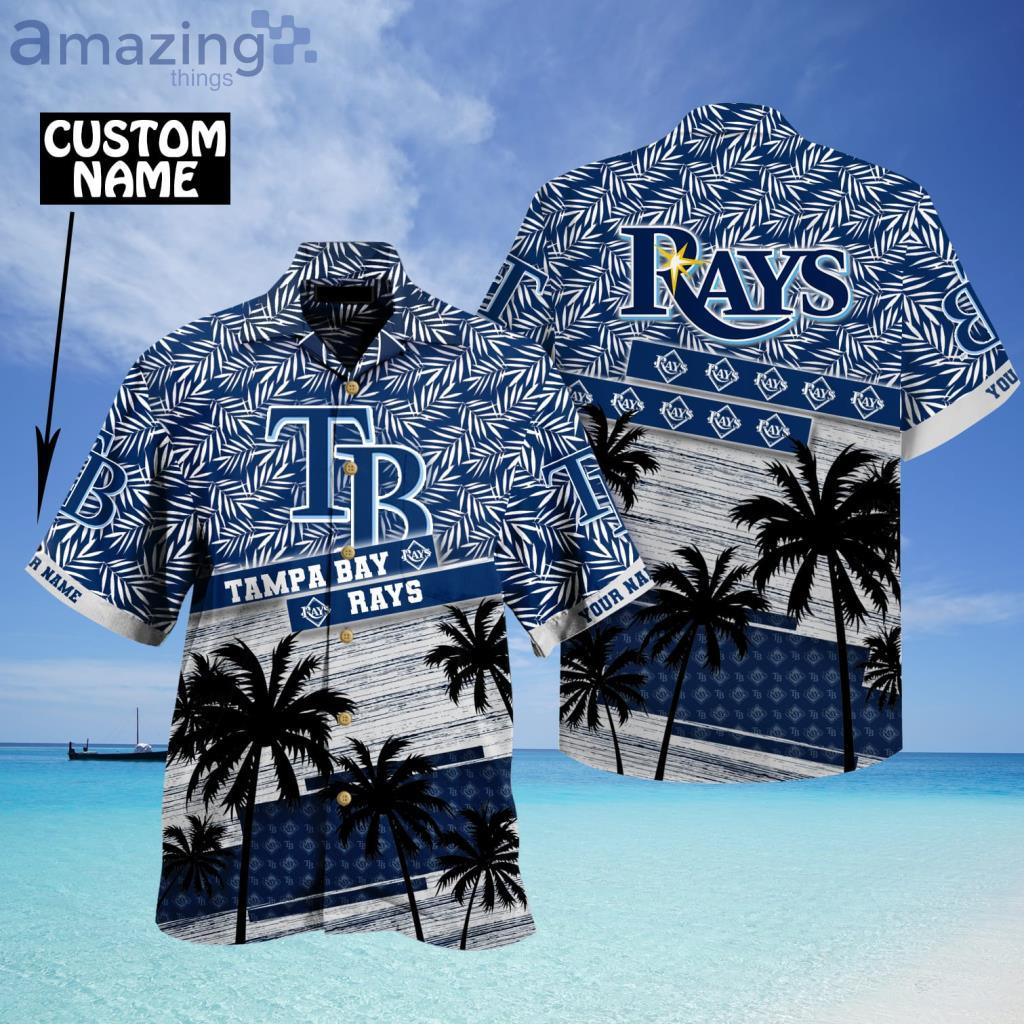 MLB Tampa Bay Rays Custom Name Hawaiian Shirt V2