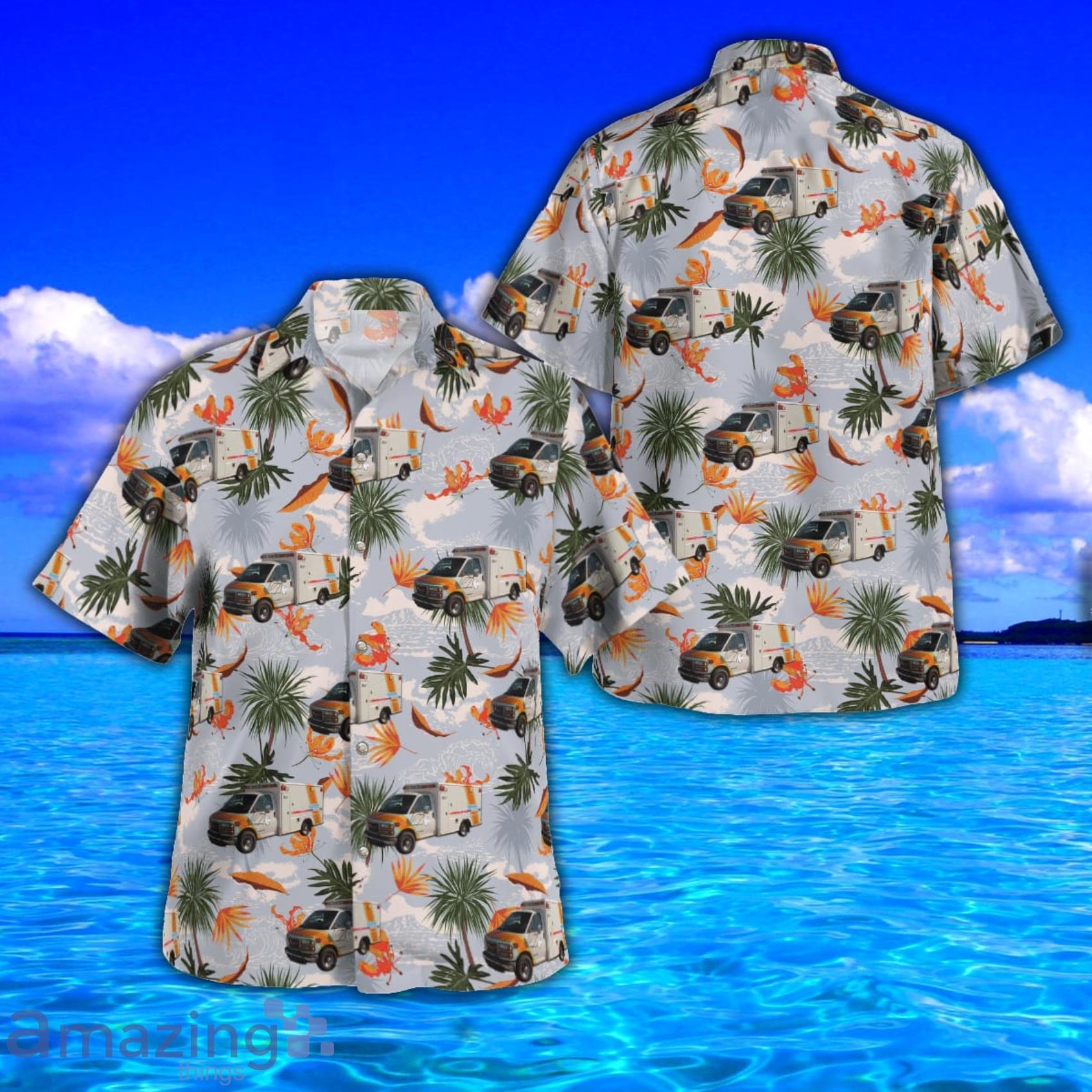 Haynes Ambulance Montgomery, Alabama AOP Print Hawaiian Shirt And Short Set Product Photo 1