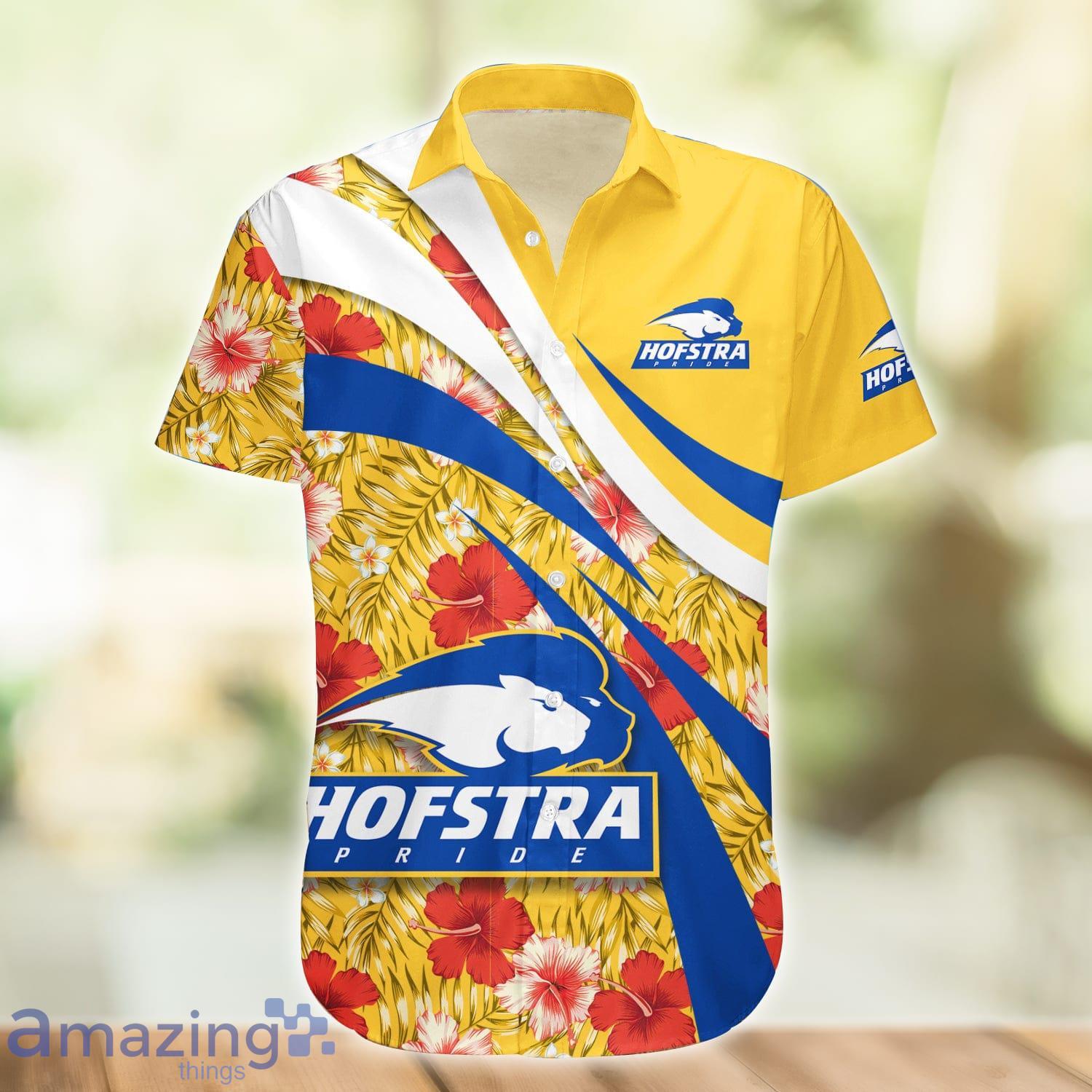 Hofstra Pride NCAA Hibiscus Flower Pattern Aloha Hawaiian Shirt Product Photo 1