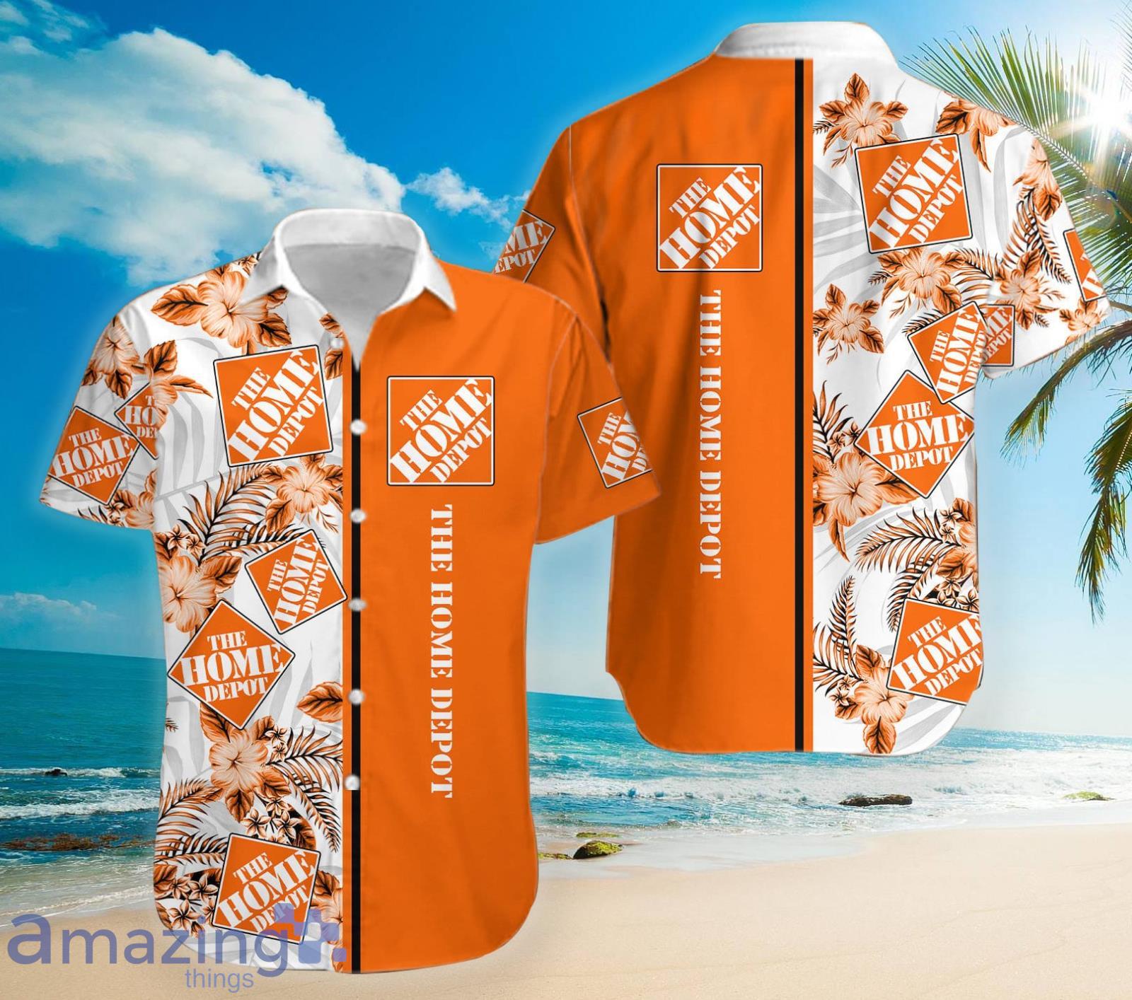 Home Depot Tropical Flower Hawaiian Shirt For Men And Women Product Photo 1