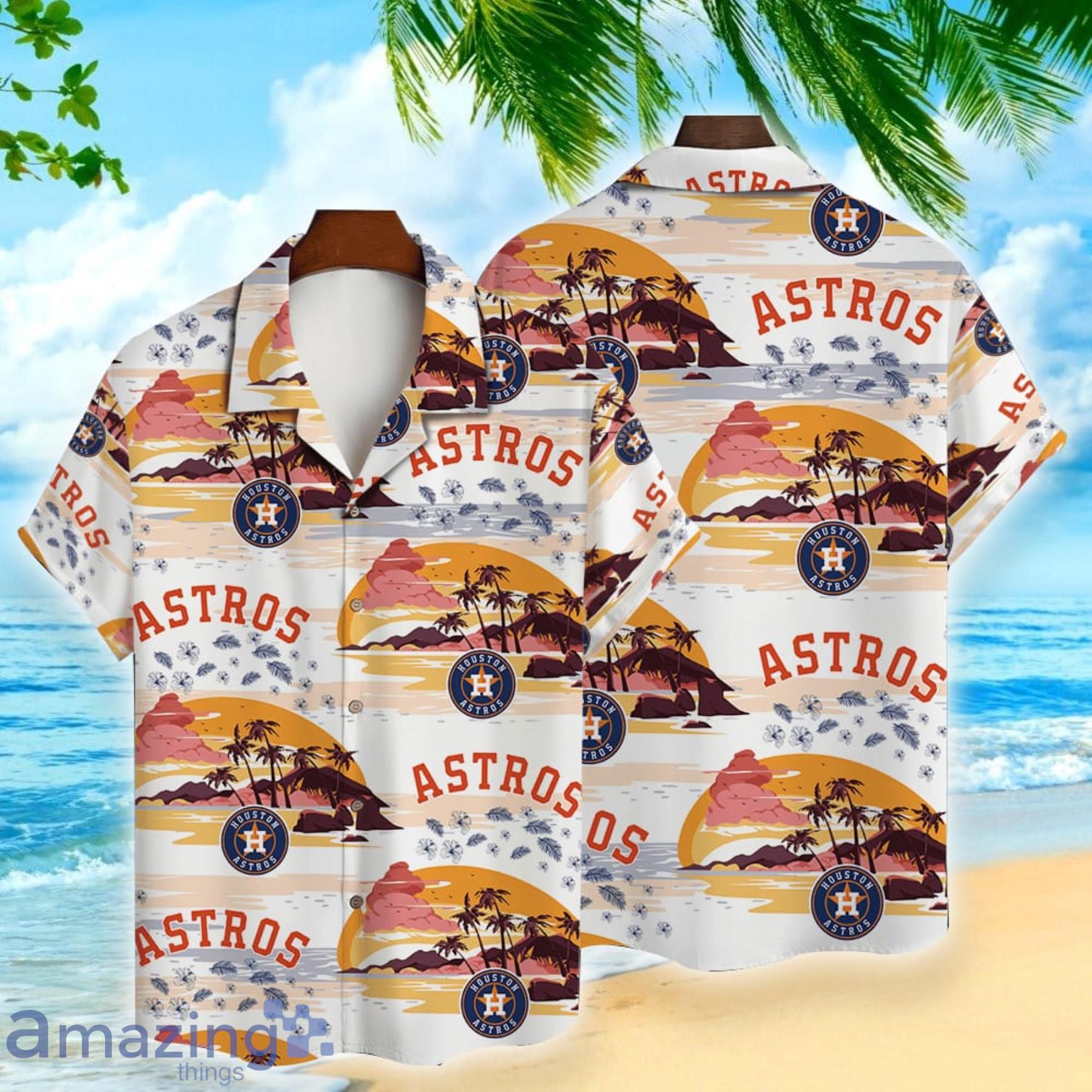 Hoston Astros Baseball Sport Team Island Pattern Hawaiian Shirt Summer Gift Product Photo 1