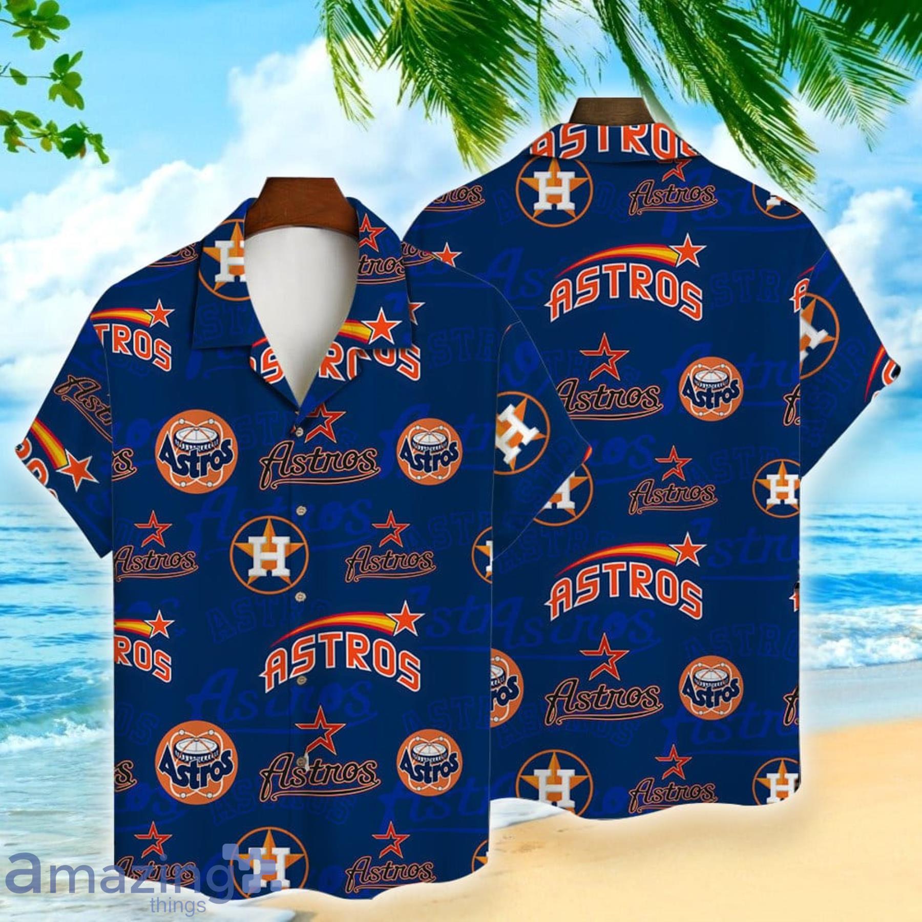 Houston Astros Major League Baseball 3D Print Hawaiian Shirt For Real Fans