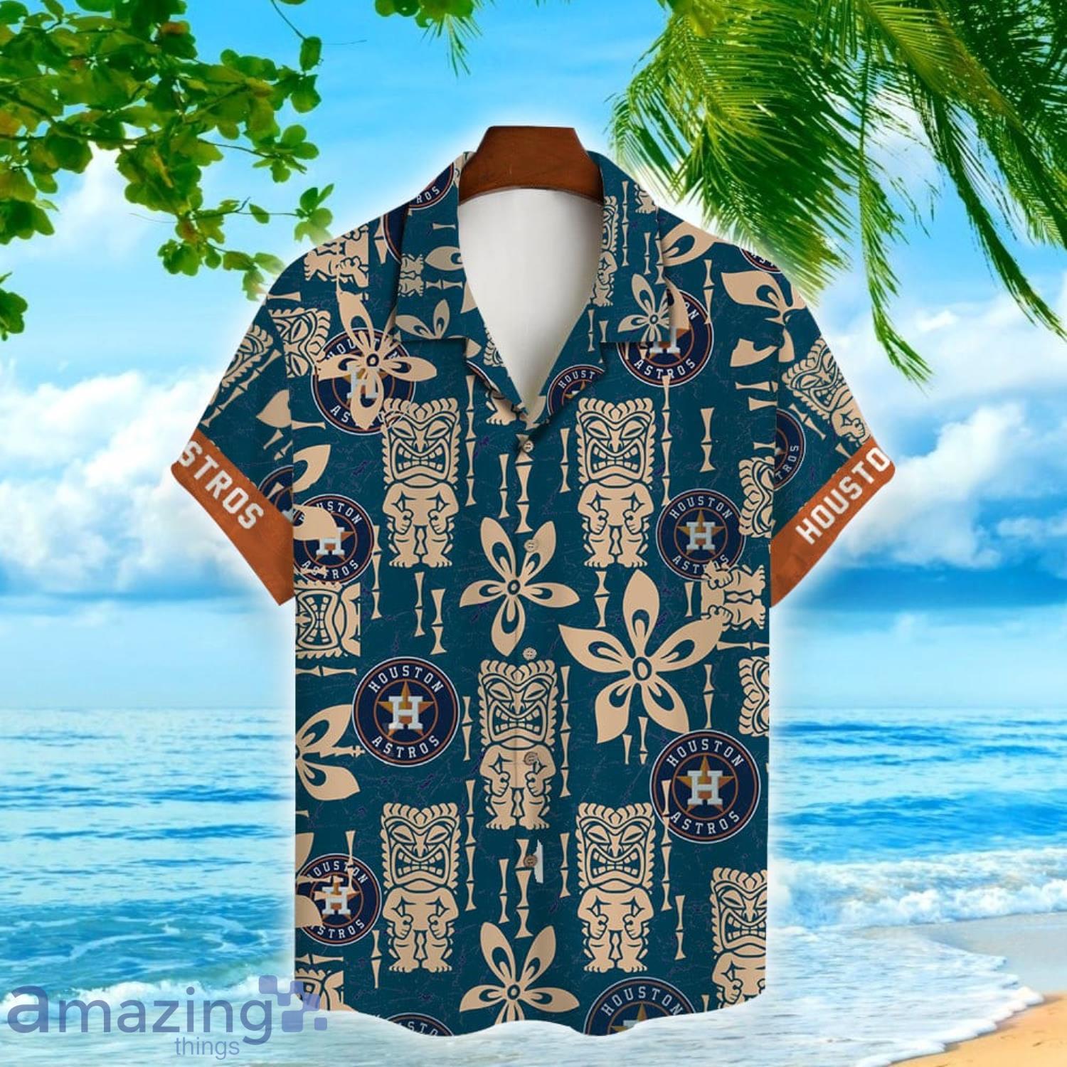 Houston Astros Major League Baseball 2023 Vintage Tiki Pattern Hawaiian  Shirt For Baseball Fans
