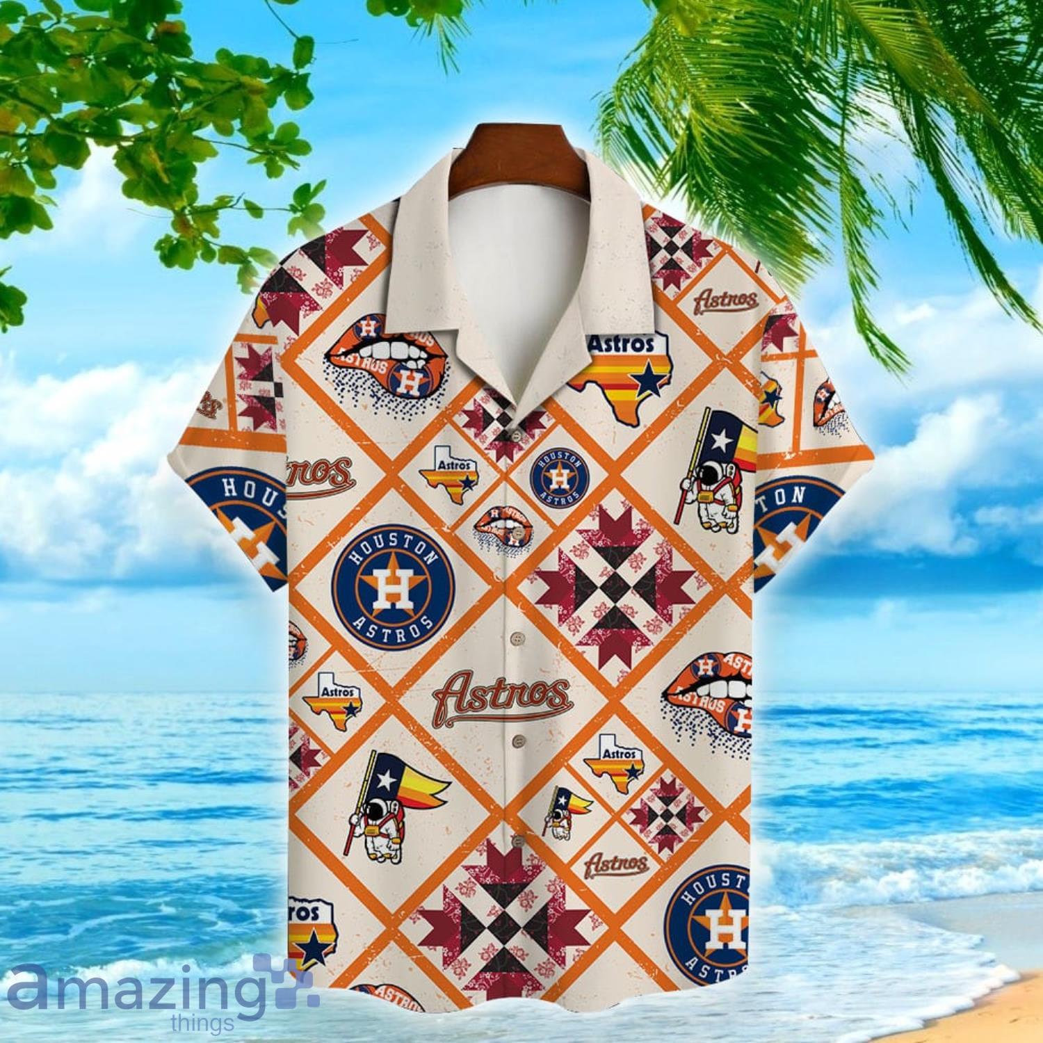 Houston Astros Mlb Summer 3D Short Sleeve Hawaiian Shirt