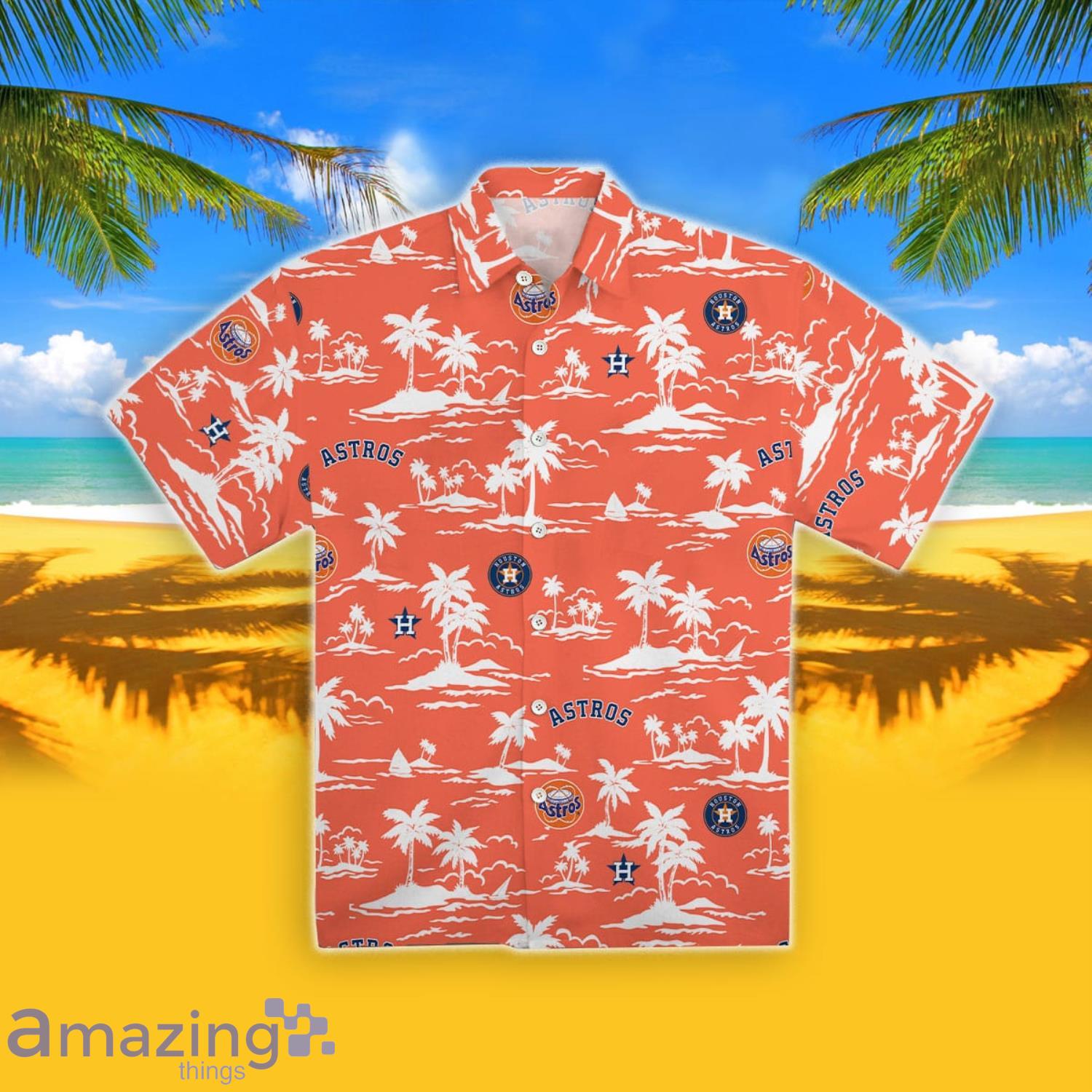 Houston Astros Palm Tree Hawaiian Shirt