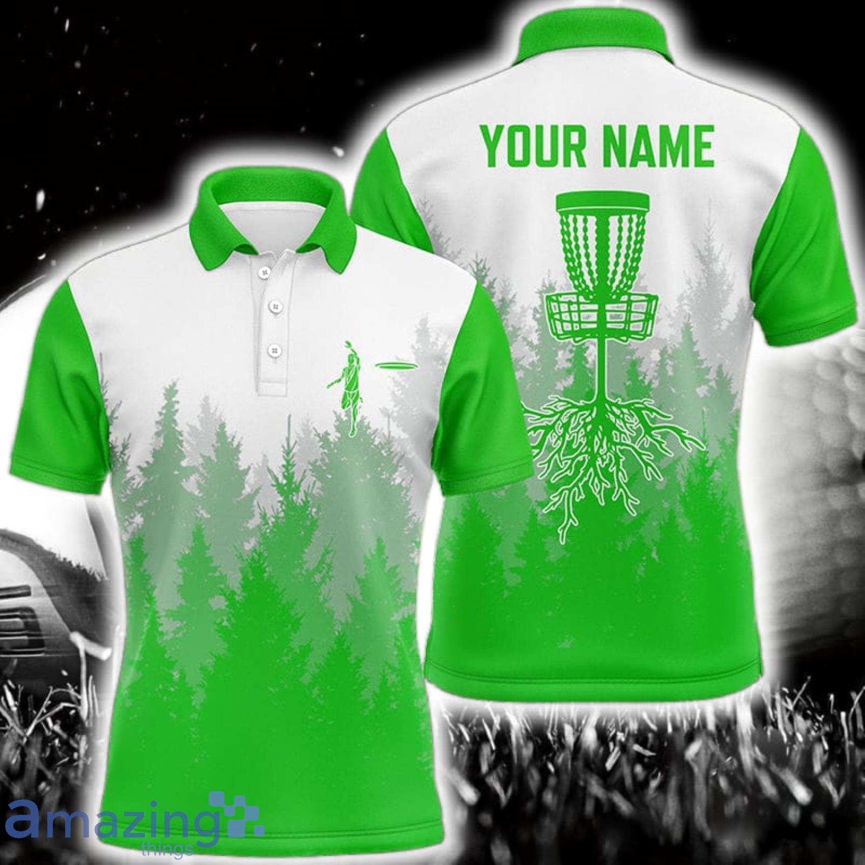 In The Woods Green Custom Name Polo Shirt For Men And Women Gift For Golfer Product Photo 1