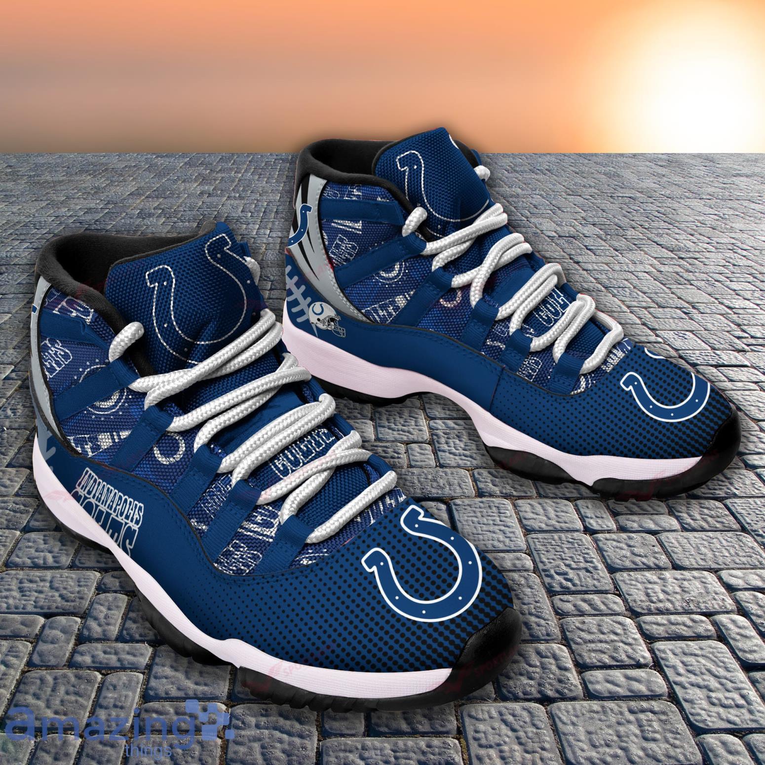 Indianapolis Colts NFL 3D Air Jordan 11 Sneakers For Men And Women -  Banantees