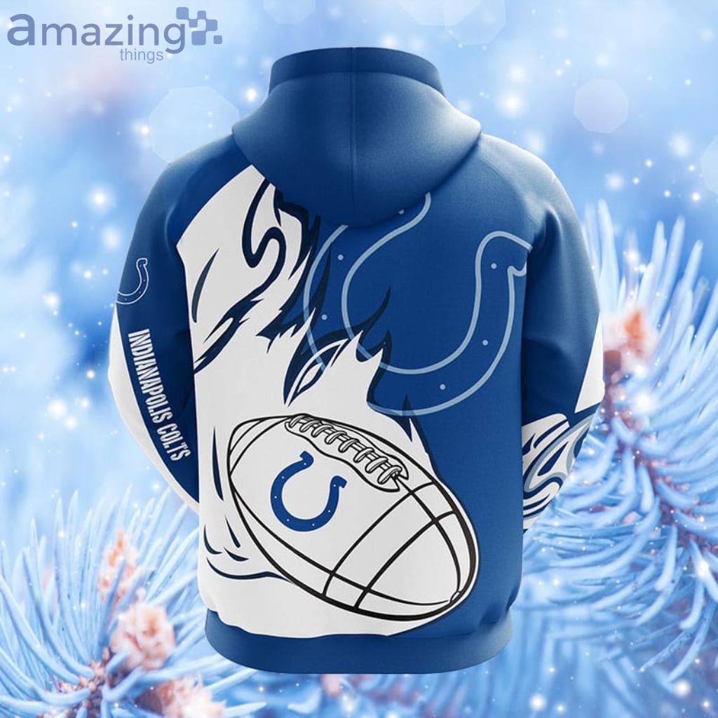 NFL Indianapolis Colts Blue Unisex Hoodie, Zip Hoodie 3D All Over Print For  Fans