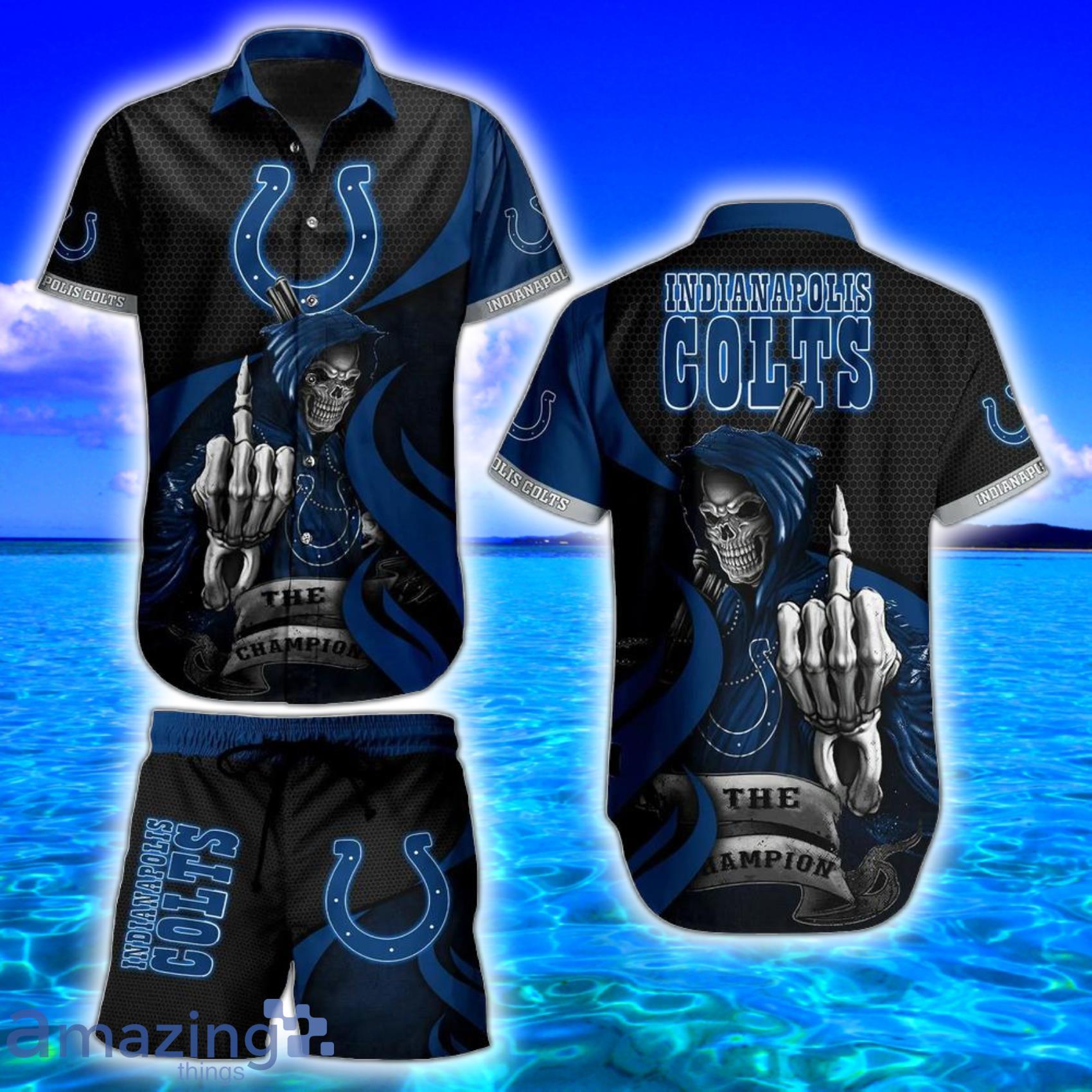 Indianapolis Colts NFL Football 3D Hawaiian Shirt And Shorts For