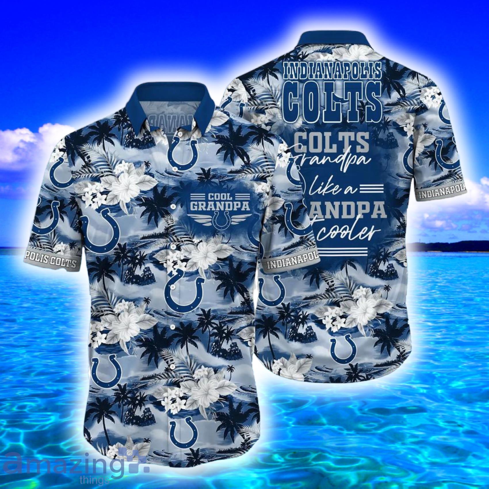 Indianapolis Colts NFL Football 3D Hawaiian Shirt And Shorts For