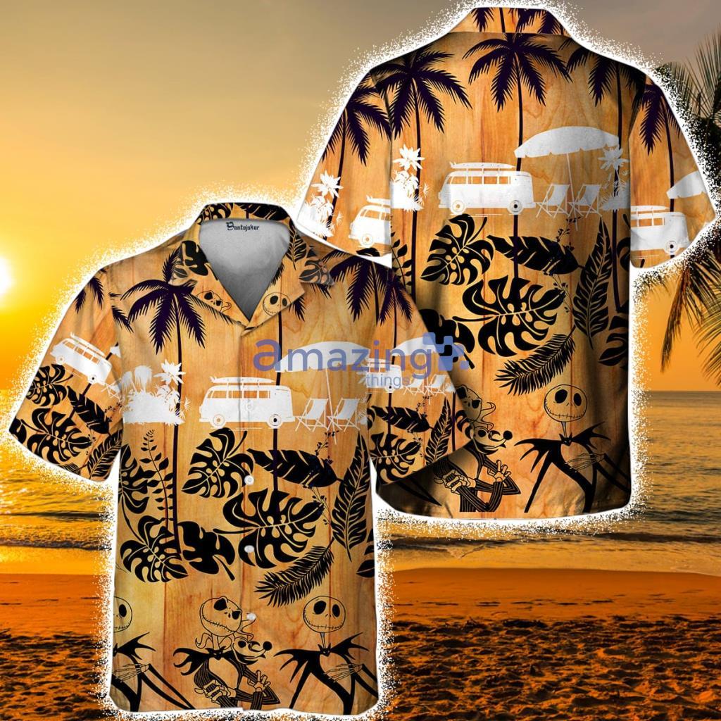 Jack Skellington On Beach Hawaiian Shirt For Men And Women Product Photo 1