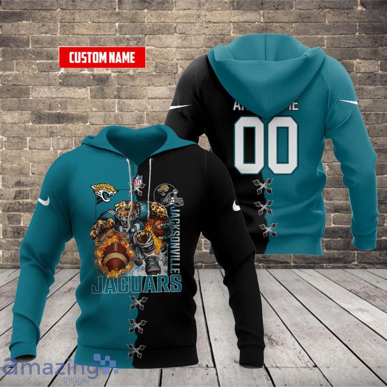 Jacksonville Jaguars Personalized NFL Jersey Hoodie 3D