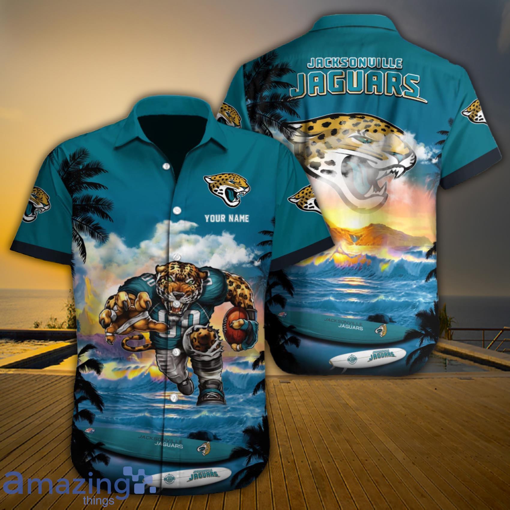 Personalized Jacksonville Jaguars NFL Hawaiian Shirt, beach shorts