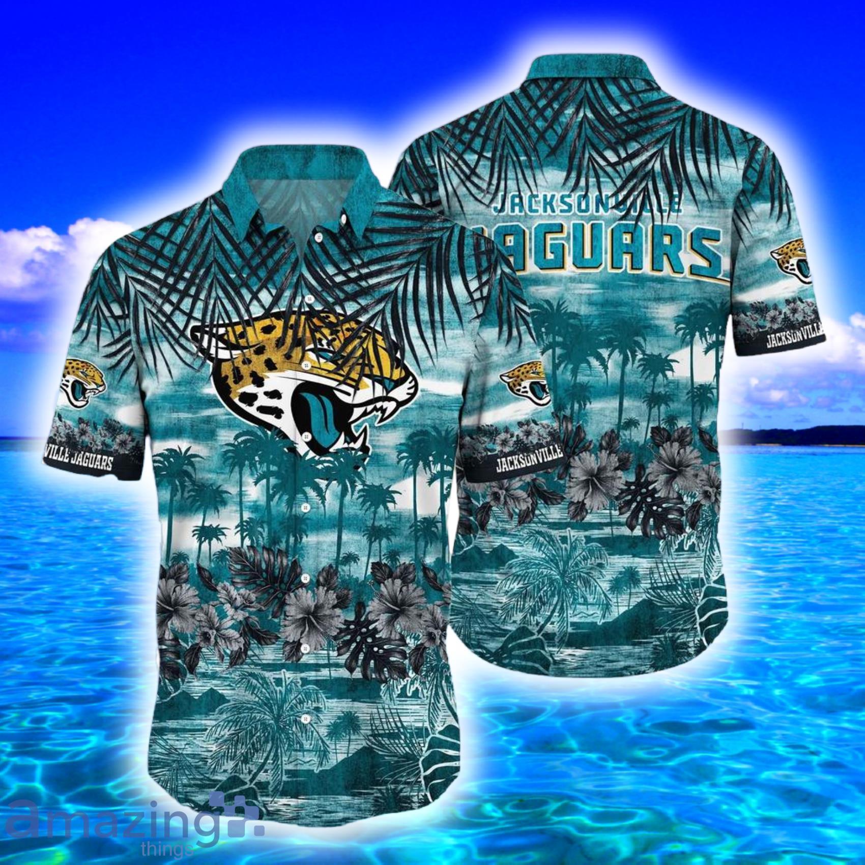 Jacksonville Jaguars Vintage Coconut Tree Aloha Hawaiian Shirt