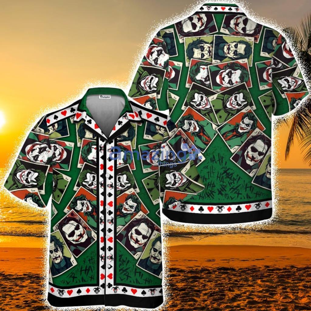 Joker Poker Hahaha Green Hawaiian Shirt For Men And Women Product Photo 1