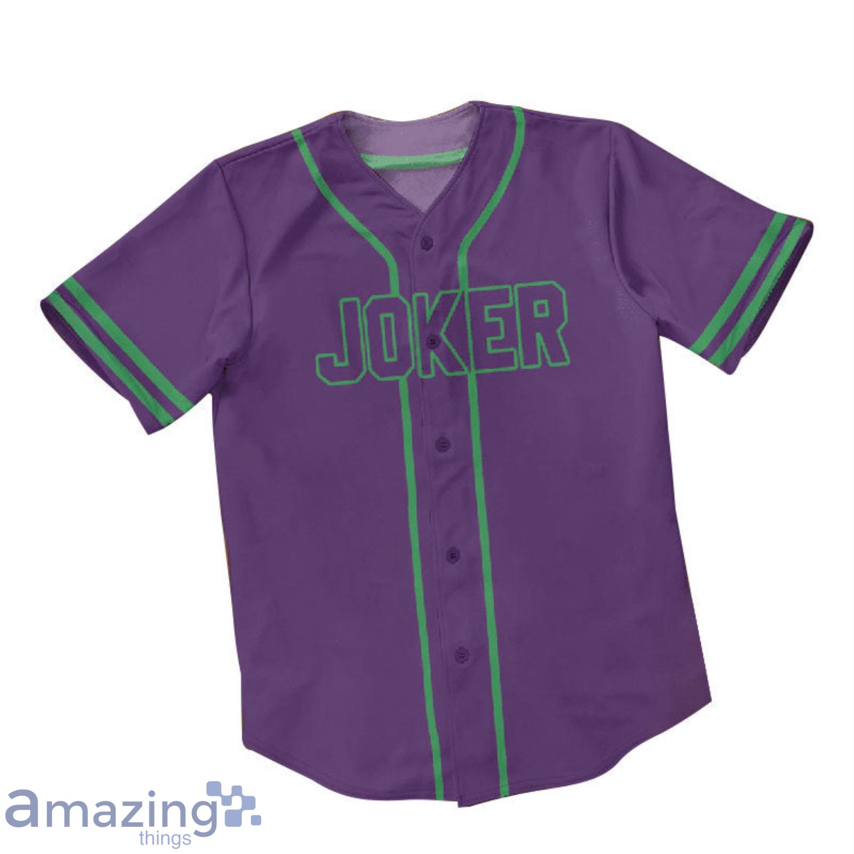 Joker Purple AOP Full Print Baseball Jersey Shirt