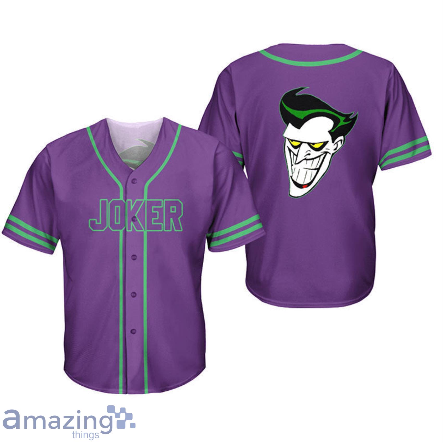 Joker Purple AOP Full Print Baseball Jersey Shirt