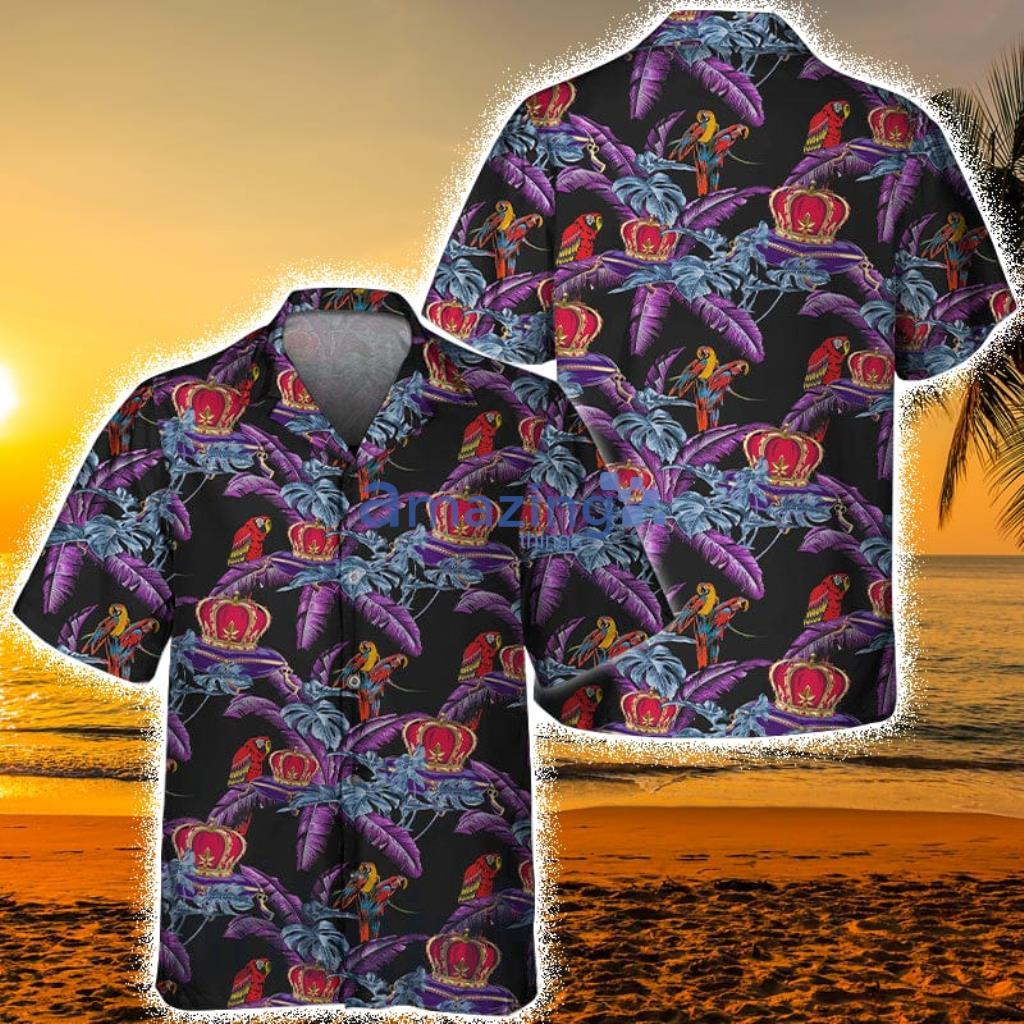Jungle Bird Aloha Crown Royal Tropical Hawaiian Shirt Product Photo 1