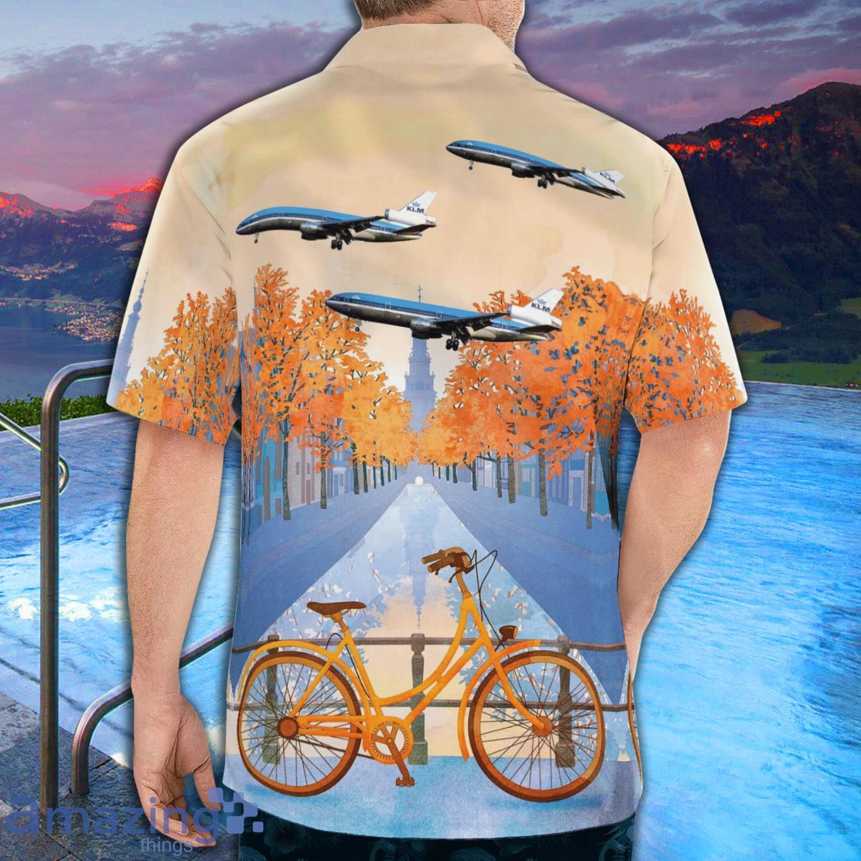 KLM Royal Dutch Airlines McDonnell Douglas DC 10 30 Hawaiian Shirt And Beach Short image KLM Royal Dutch Airlines McDonnell Douglas DC-10-30 Hawaiian Shirt And Beach Short Product Photo 2