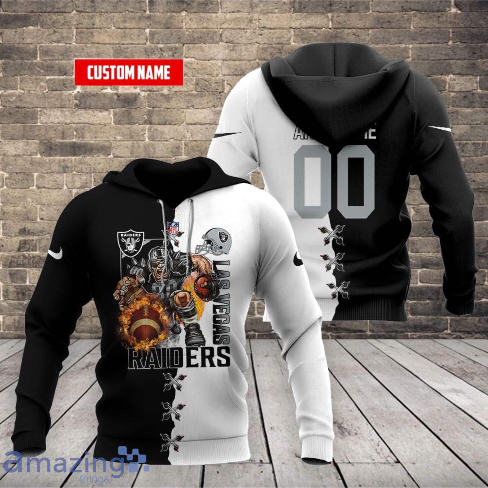 Las Vegas Raiders NFL Personalized 3D Unisex Hoodie Long