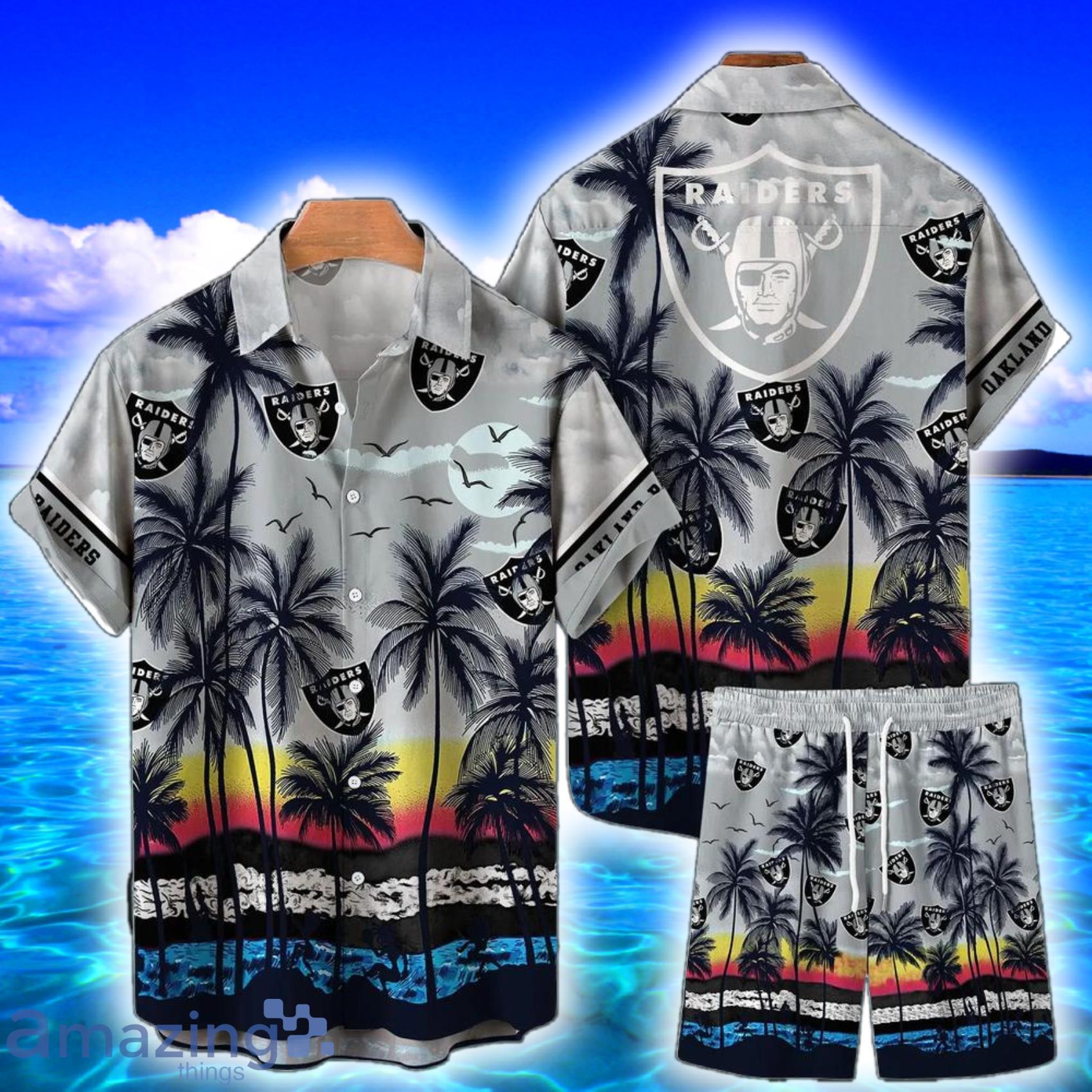 Las Vegas Raiders NFL Hawaiian Shirt Summer Beach Gift