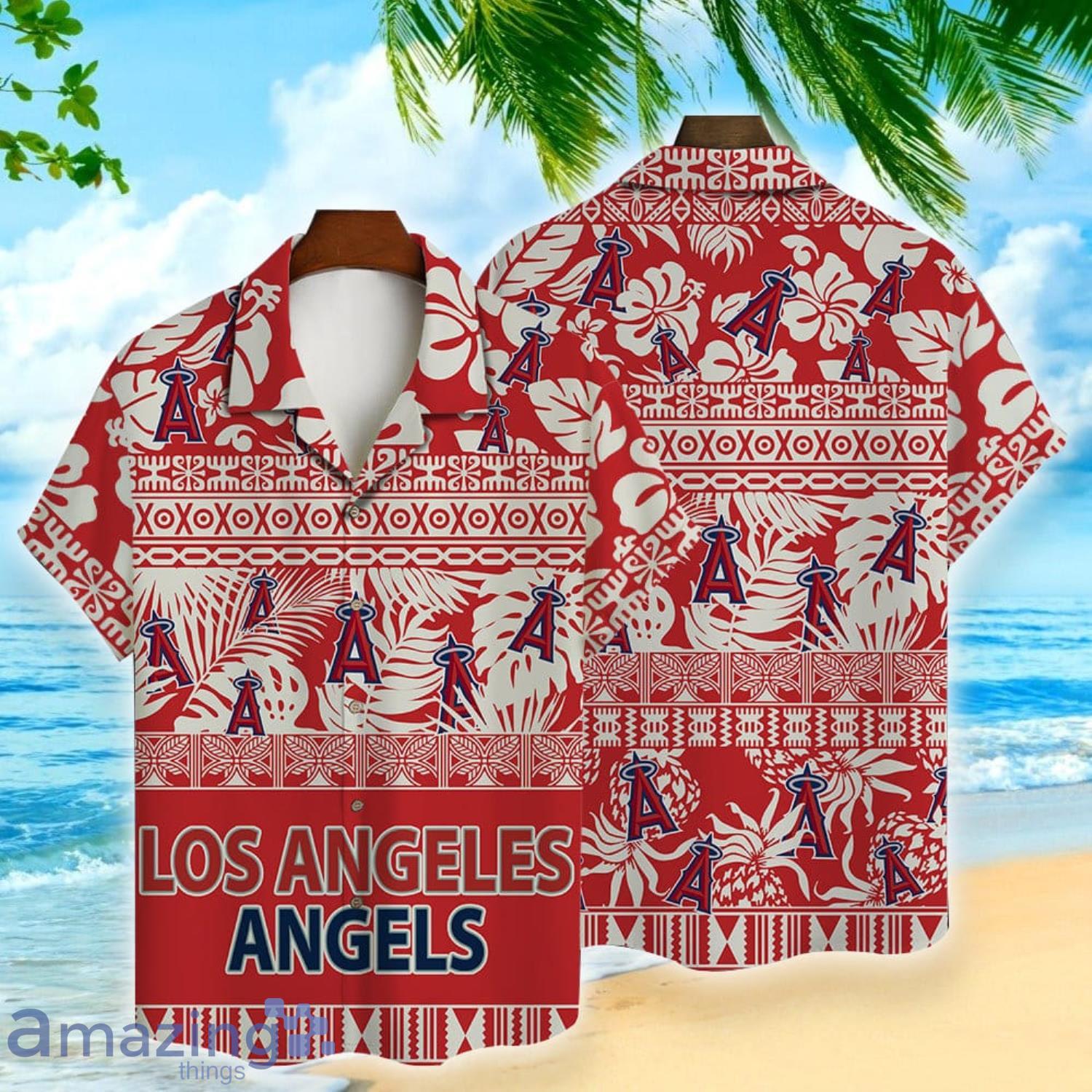 Los Angeles Angels Summer Gift Major League Baseball Aloha Hawaiian Shirt Product Photo 1