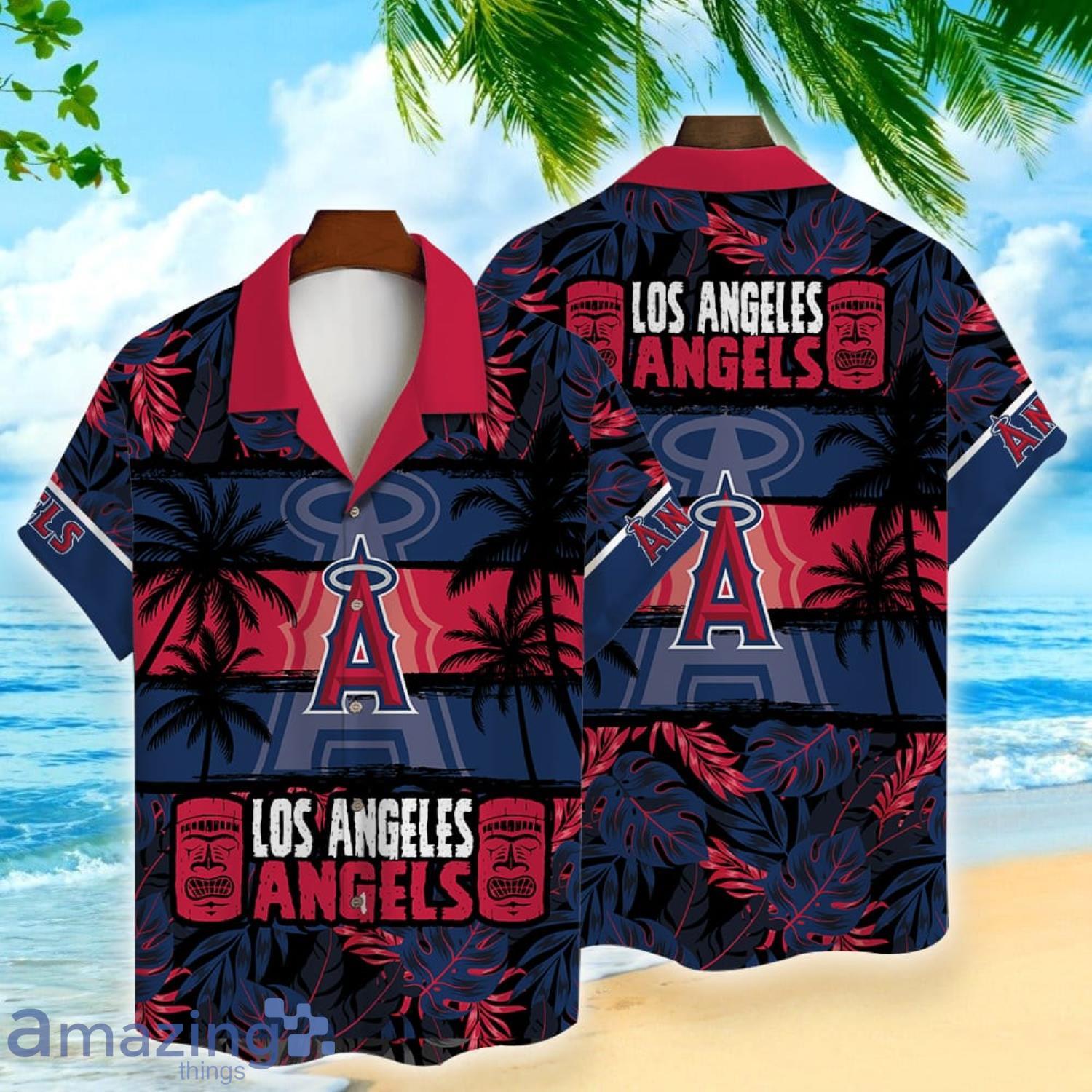 angels baseball hawaiian shirt