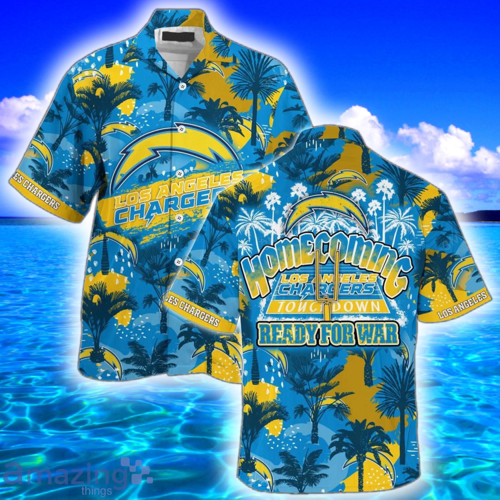 NEW Los Angeles Chargers NFL 3D All Over Printed Hawaiian Shirt, Short