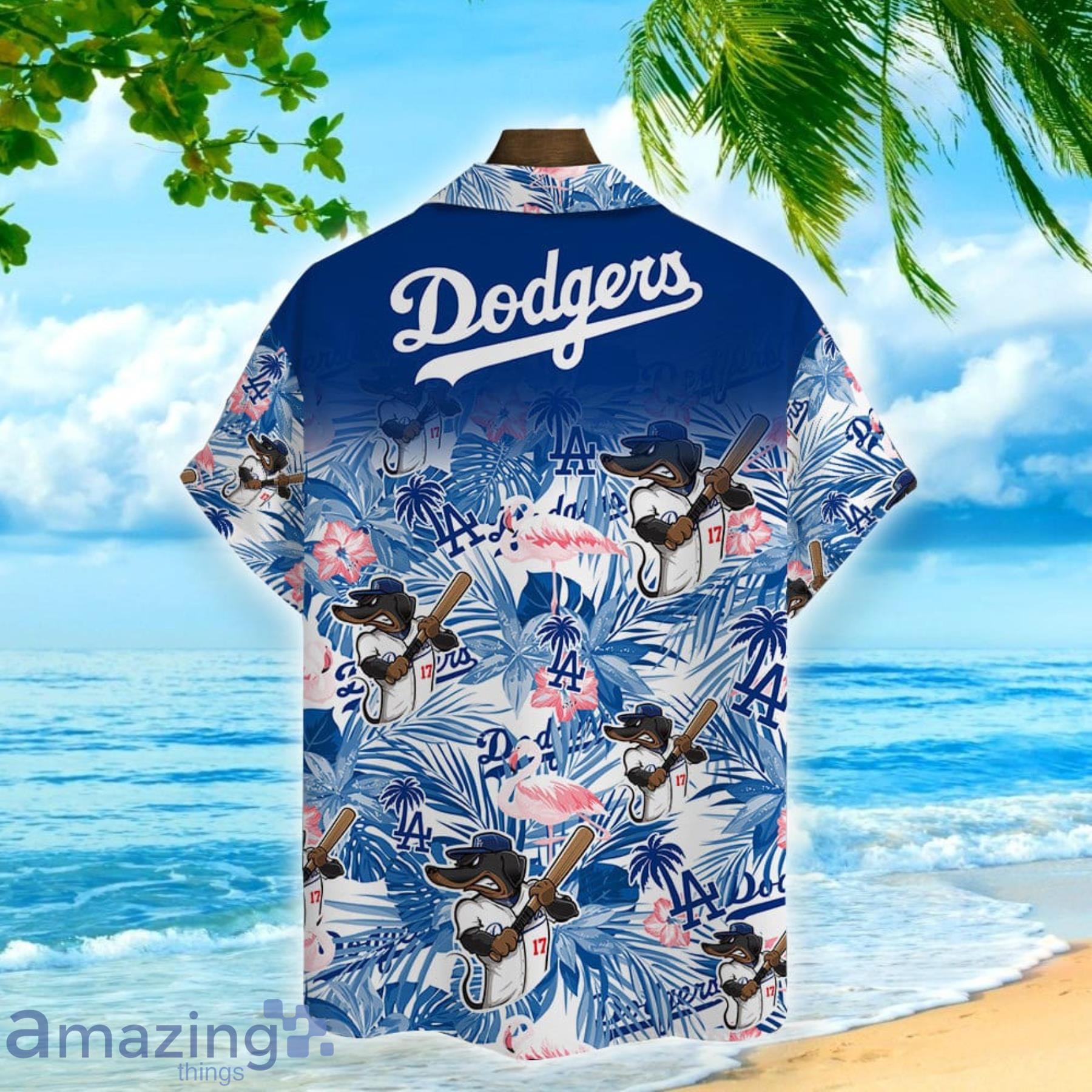 Personalized Los Angeles Dodgers Mascot All Over Print 3D Baseball