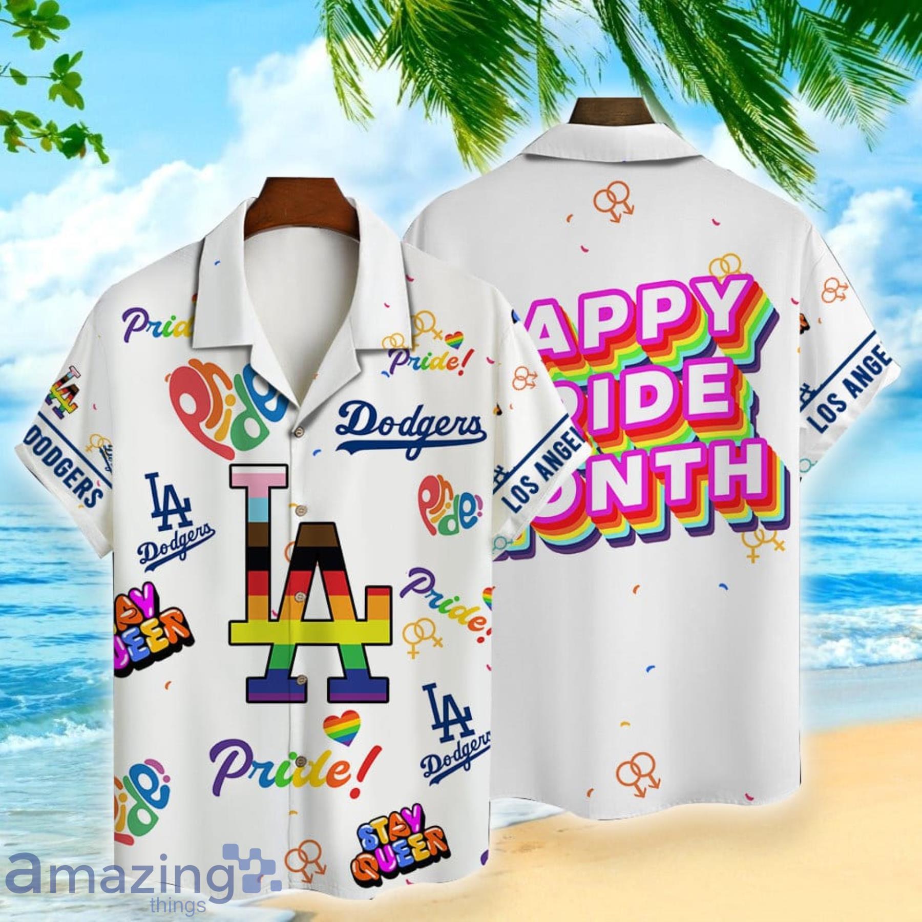 Los Angeles Dodgers Souvenir 3D Hawaiian Shirt Best For Fans Beach