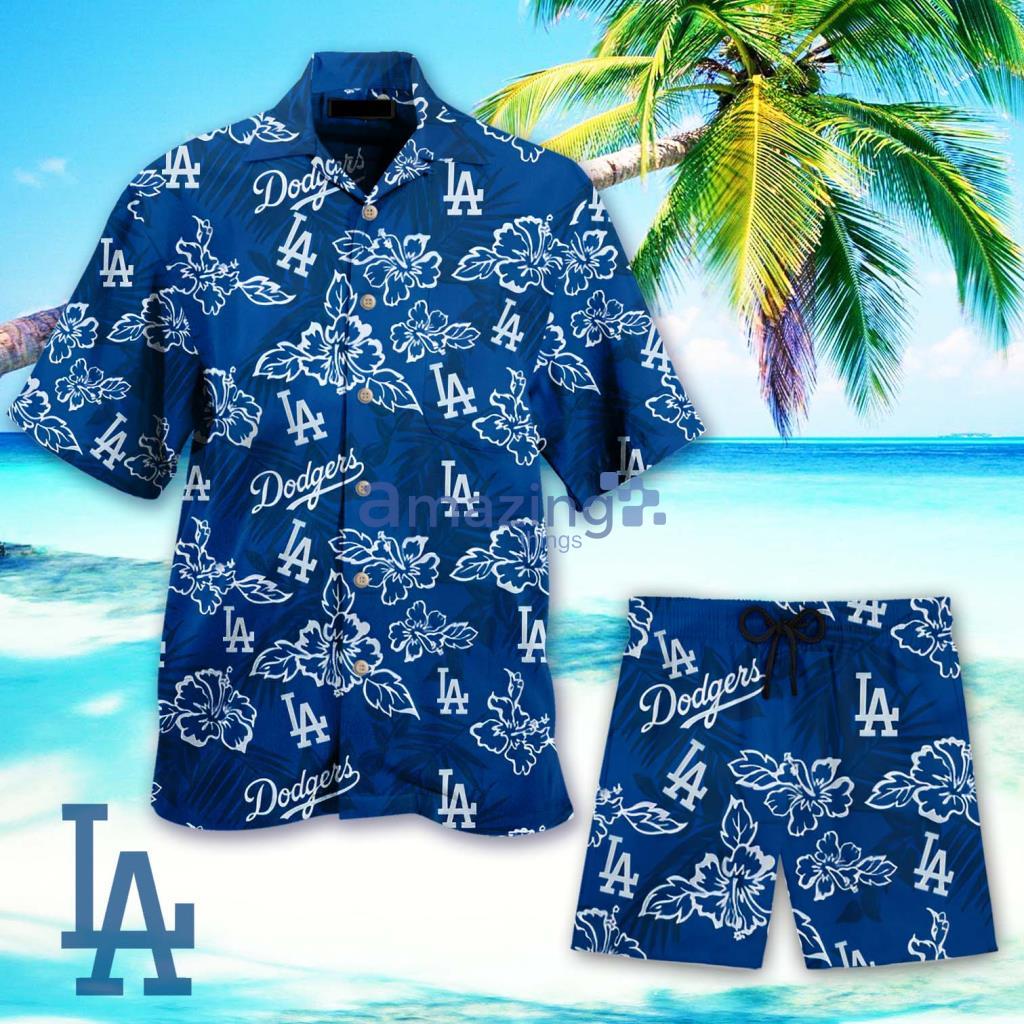 Los Angeles Dodgers Tropical Hawaiian Shi And Short Gift For Men And Women Product Photo 1